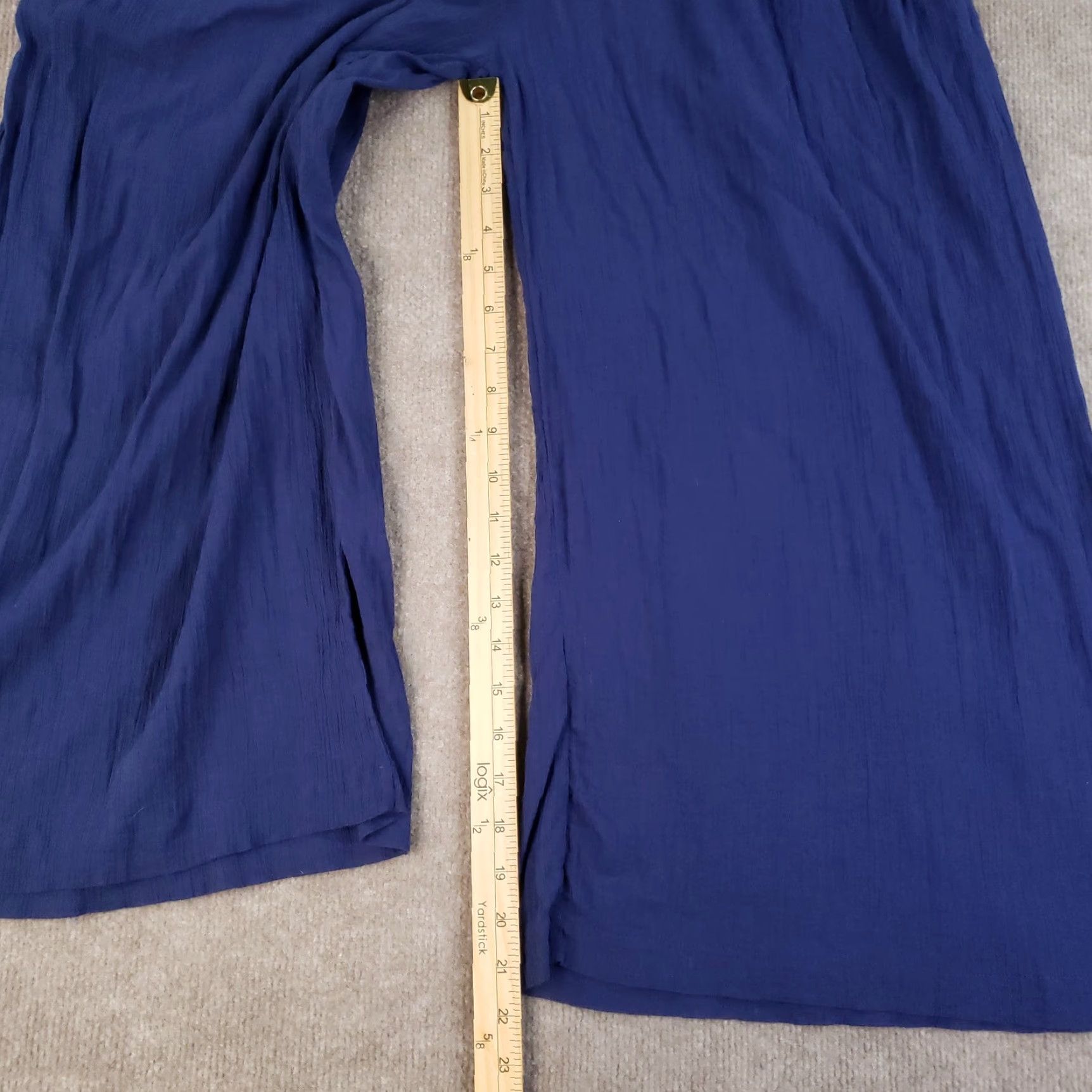 Mara Hoffman Mara Hoffman Swim Jumpsuit Womens Small Blue Organic Cotton Sleeveless Wide Leg Beach Bohemian Size 28" / US 6 / IT 42 - 2 Thumbnail