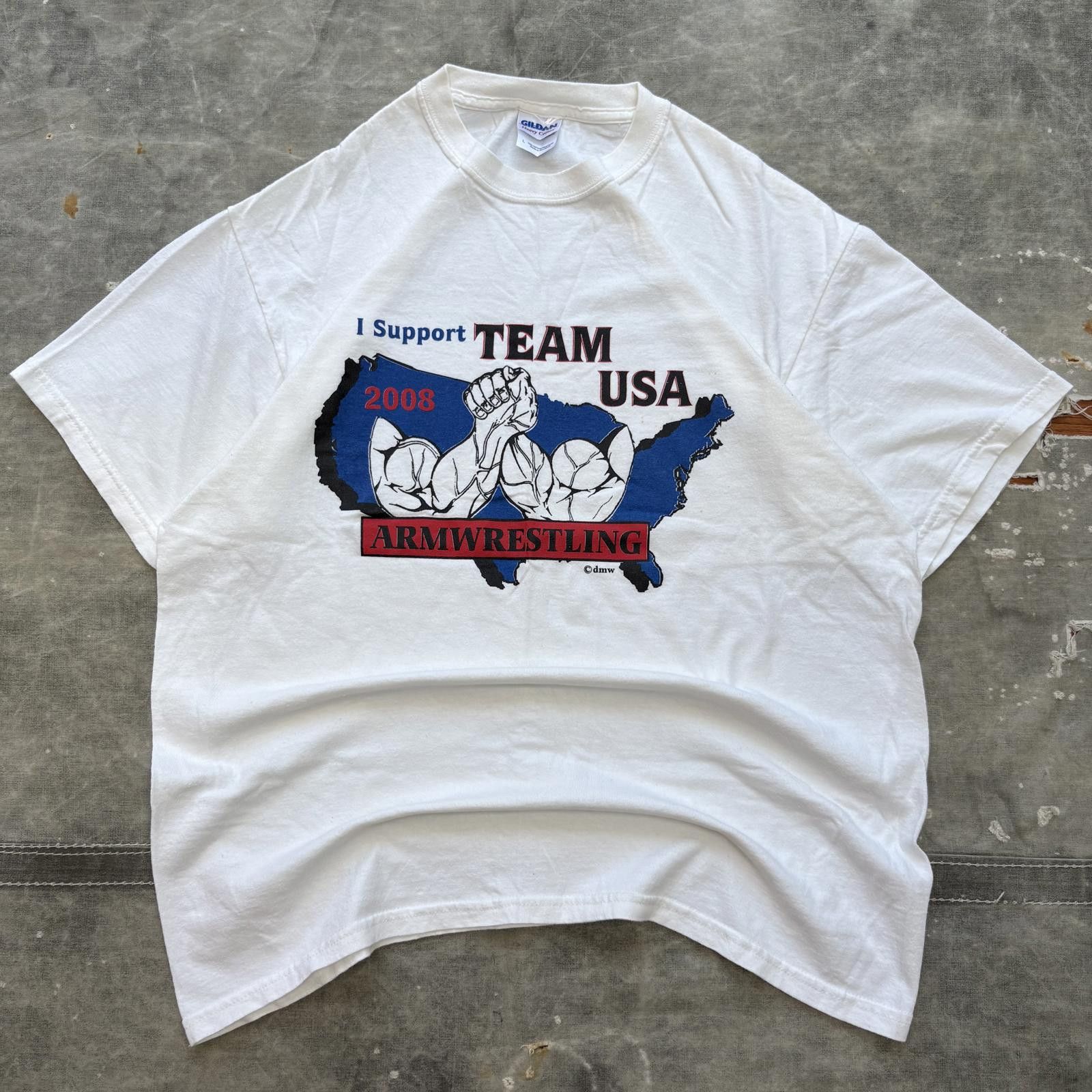 Vintage Vintage Y2K Team USA Arm Wrestling Biceps Strong Shirt Size US L / EU 52-54 / 3 - 1 Thumbnail