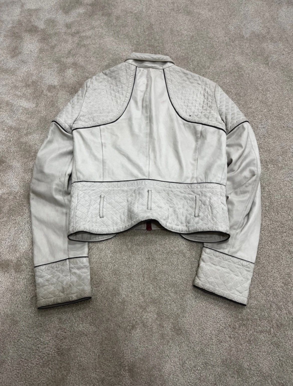 Dolce & Gabbana Dolce & Gabbana Leather Moto Biker Jacket with Buckle Size S / US 4 / IT 40 - 5 Thumbnail