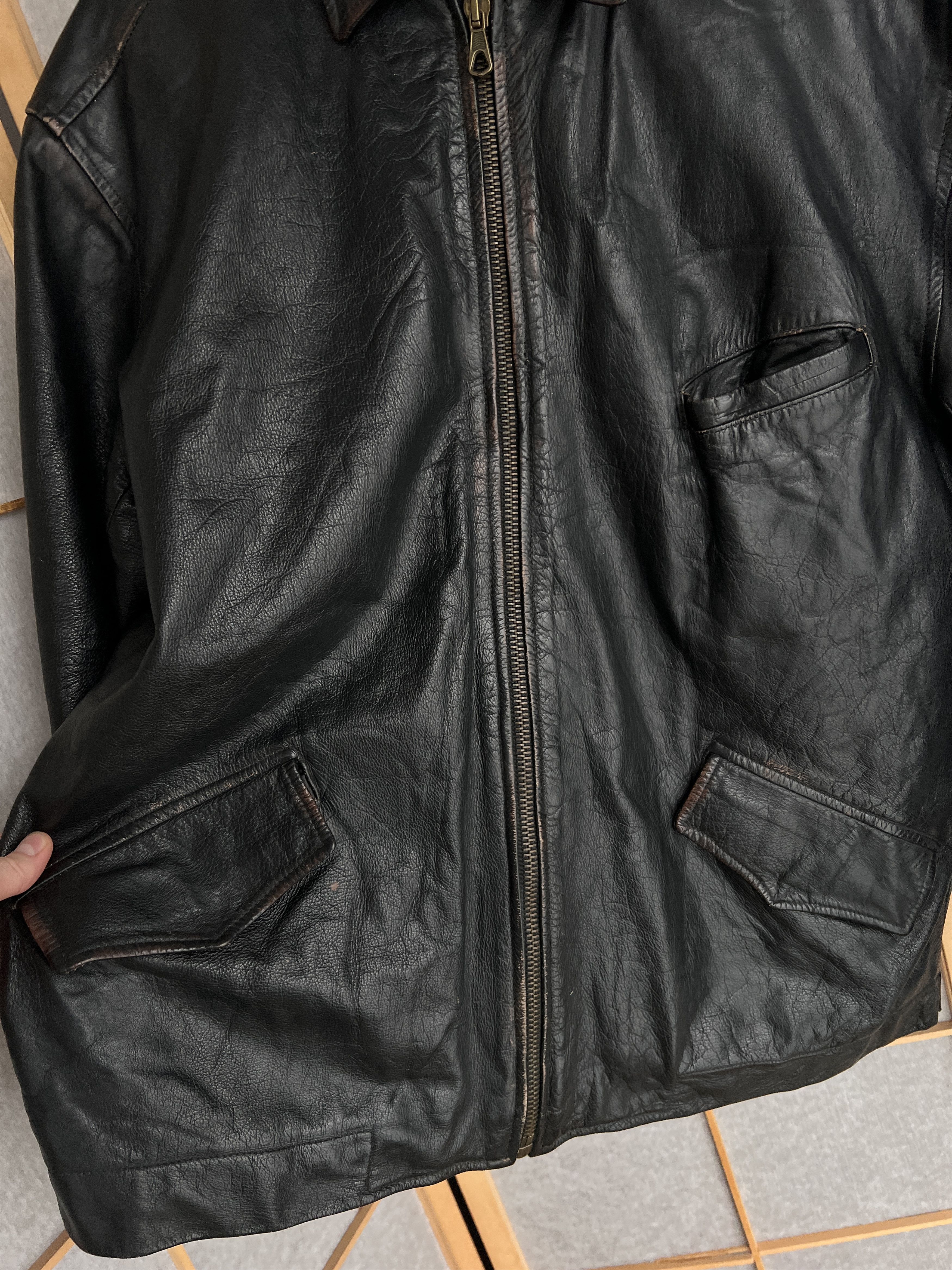 If Six Was Nine VTG Yohji Yamamoto Kanye West Style Cargo Leather Jacket LGB Size US L / EU 52-54 / 3 - 17 Thumbnail