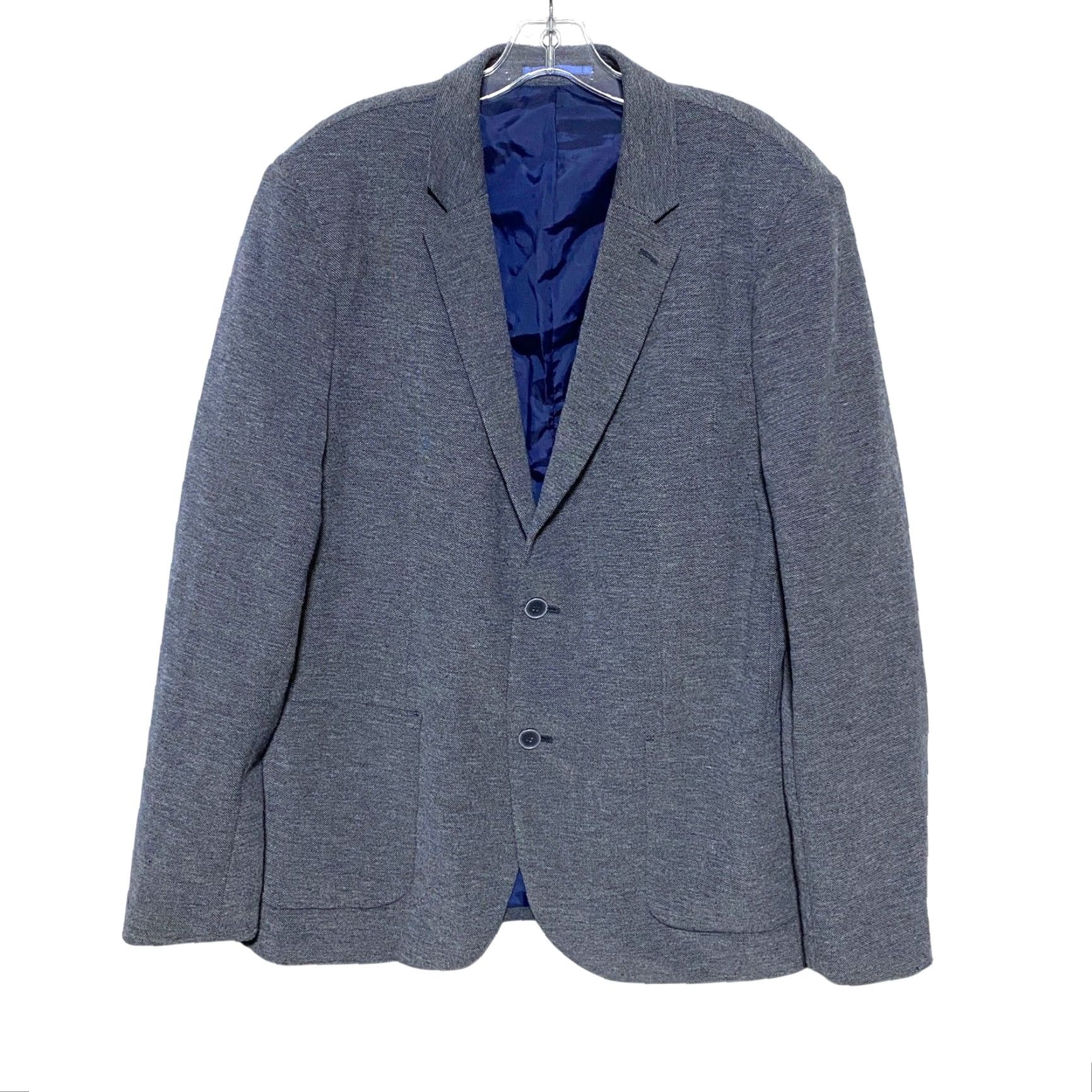 C&A C&A 2 Button Sport Coat Mens 44R Gray Polyester 2 Button Jacket Single-Breasted Notch Lapel Business Formal Vintage Ivy League Mens Size US S / EU 44-46 / 1 - 2 Thumbnail