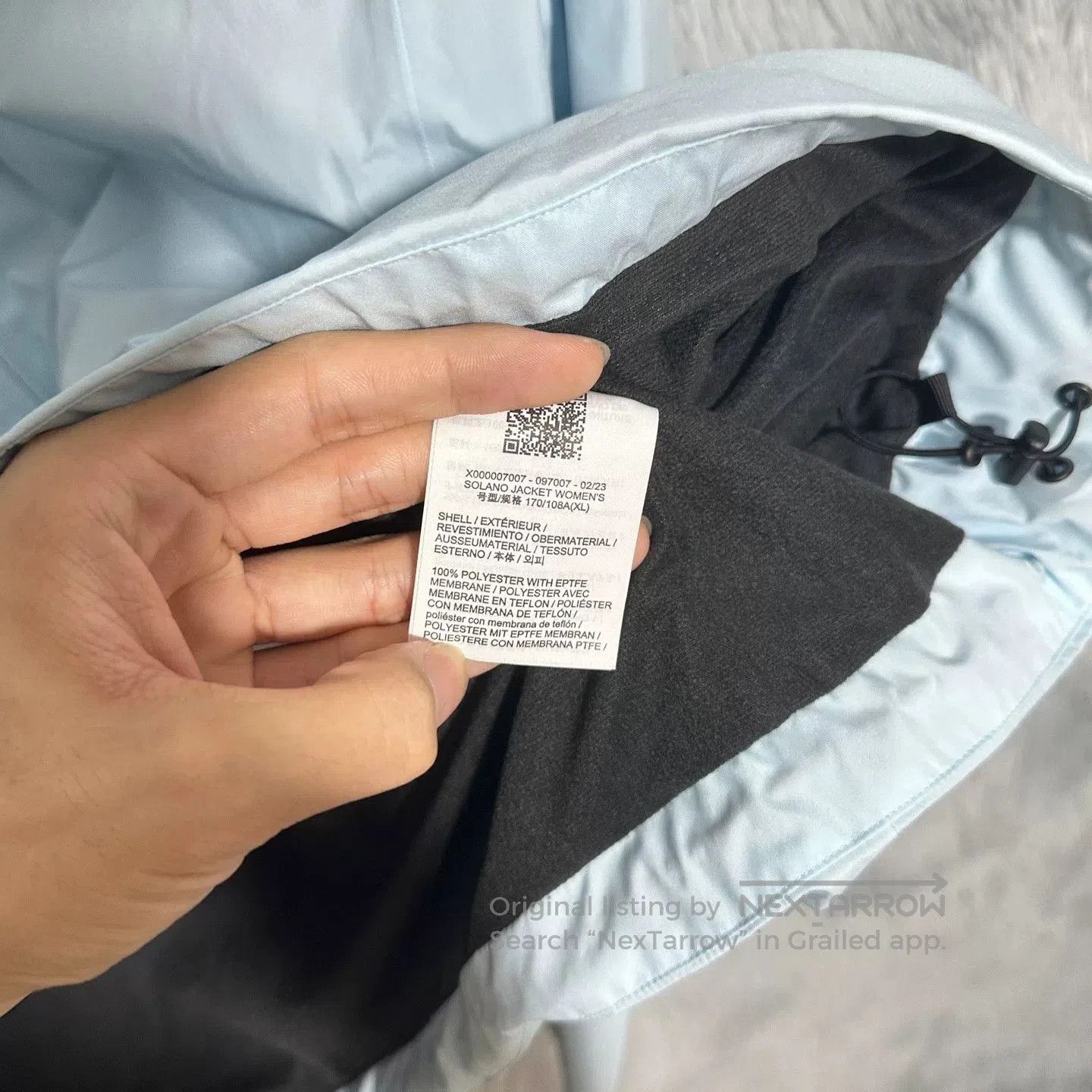 Arc'teryx arcteryx solano softshell jacket cloud blue. Size US XL / EU 56 / 4 - 6 Thumbnail