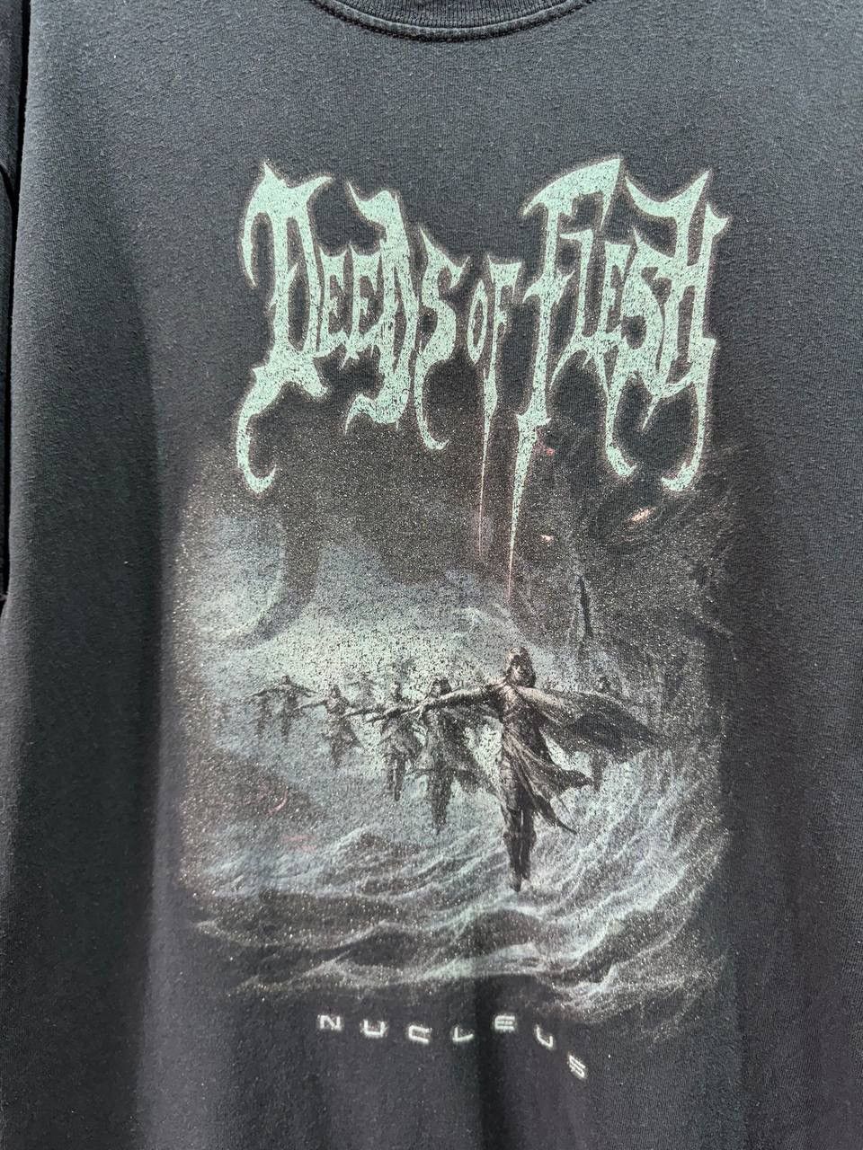 Band Tees Vintage DEEDS OF FLESH Nucleus T-Shirt Black Size US M / EU 48-50 / 2 - 3 Thumbnail