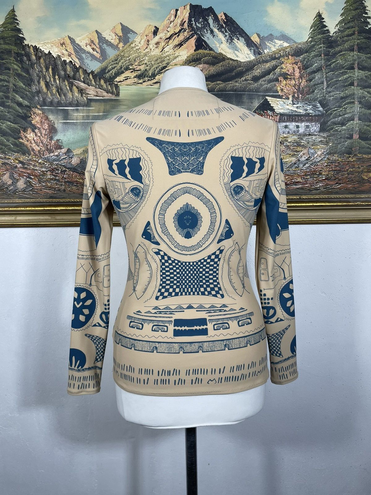 Designer Maison Margiela H&M Totem Longsleeve Blouse Top Mesh Tattoo Size M / US 6-8 / IT 42-44 - 4 Thumbnail