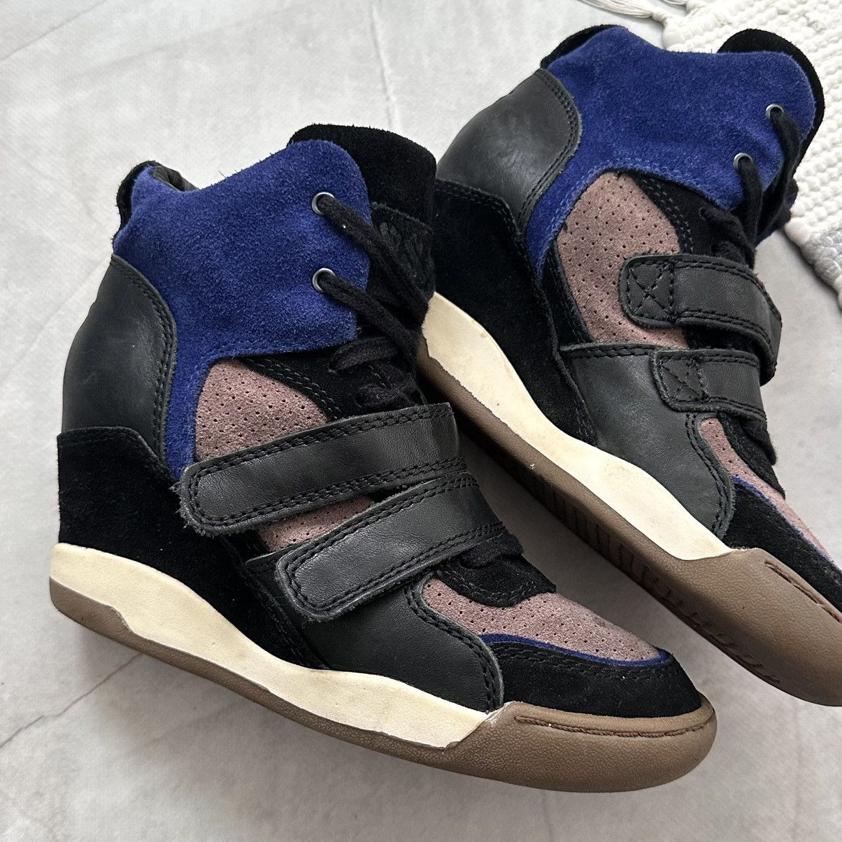 Isabel Marant ASH Straps Bekett Wedge Suede Sneakers Isabel Marant Style Size US 7 / IT 37 - 2 Thumbnail