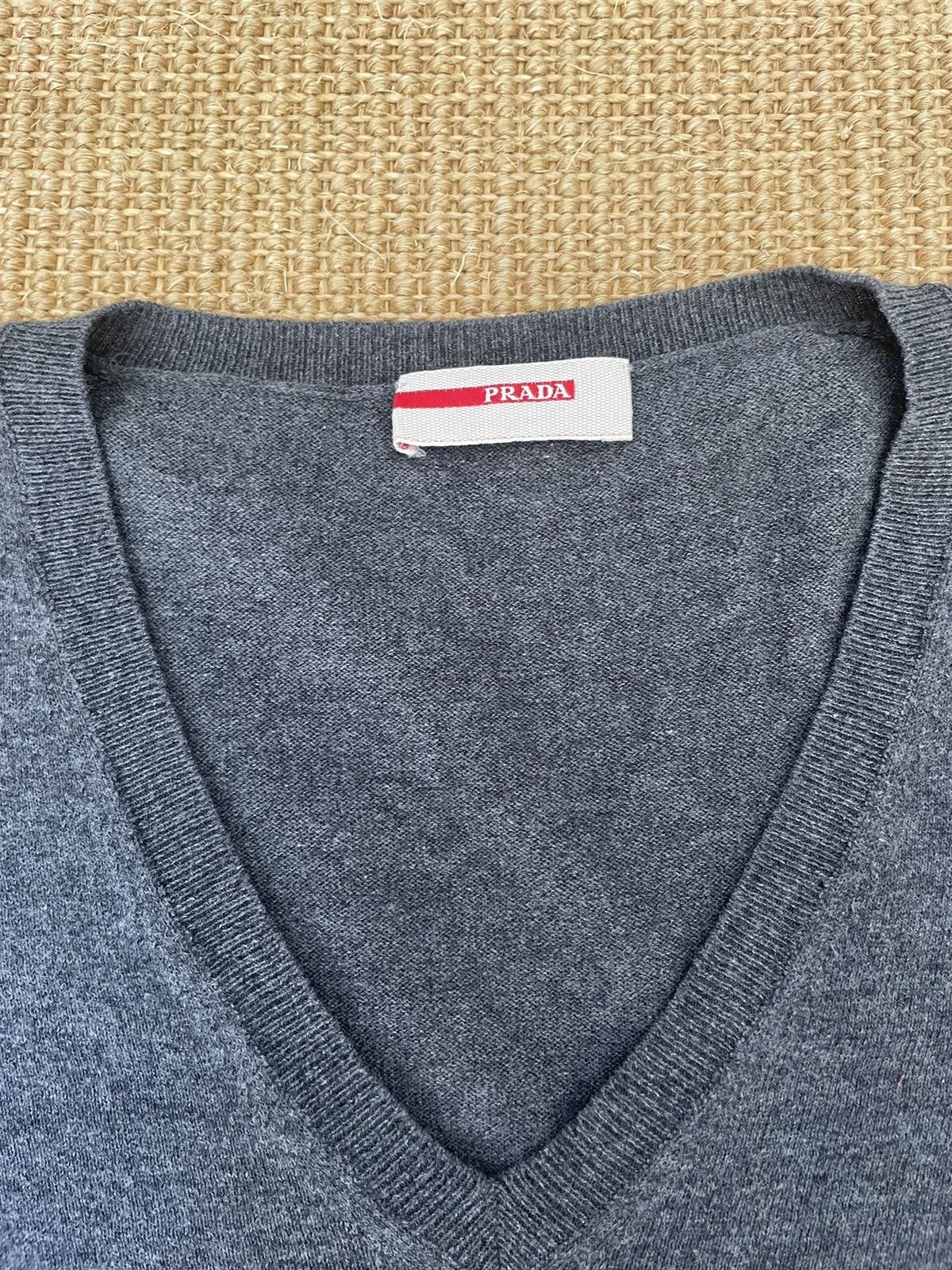 PRADA Alpaca Vneck Sweater 46