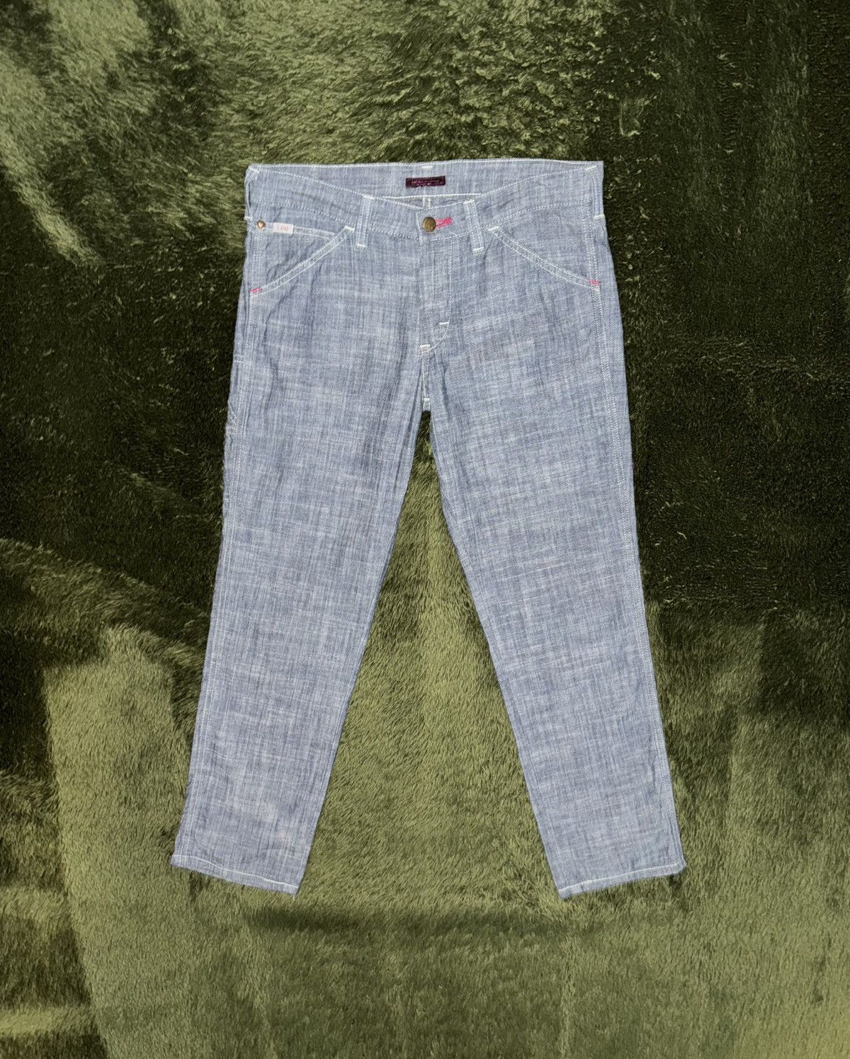 Lee [M] LEE Made in Japan EME Line Chambray Work Pants Size US 30 / EU 46 - 1 Thumbnail