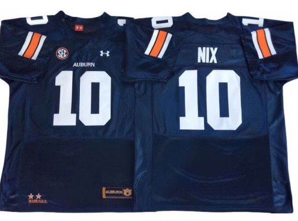 Other Auburn Tigers 10 Bo Nix Navy Football Jersey Size US M / EU 48-50 / 2 - 1 Thumbnail