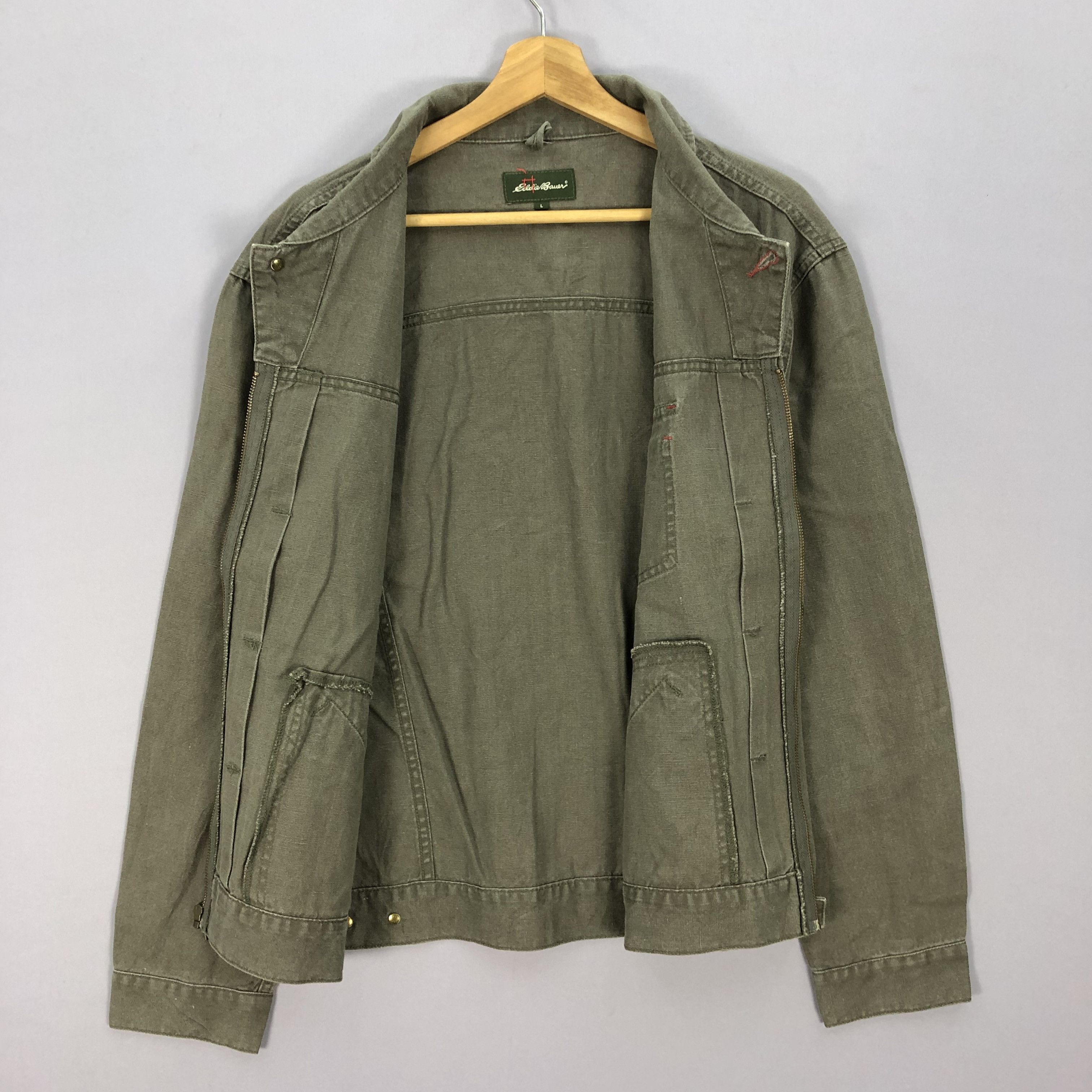 Eddie Bauer × Vintage Vintage Eddie Bauer Zipper Chore Workers Jacket Size US M / EU 48-50 / 2 - 8 Thumbnail