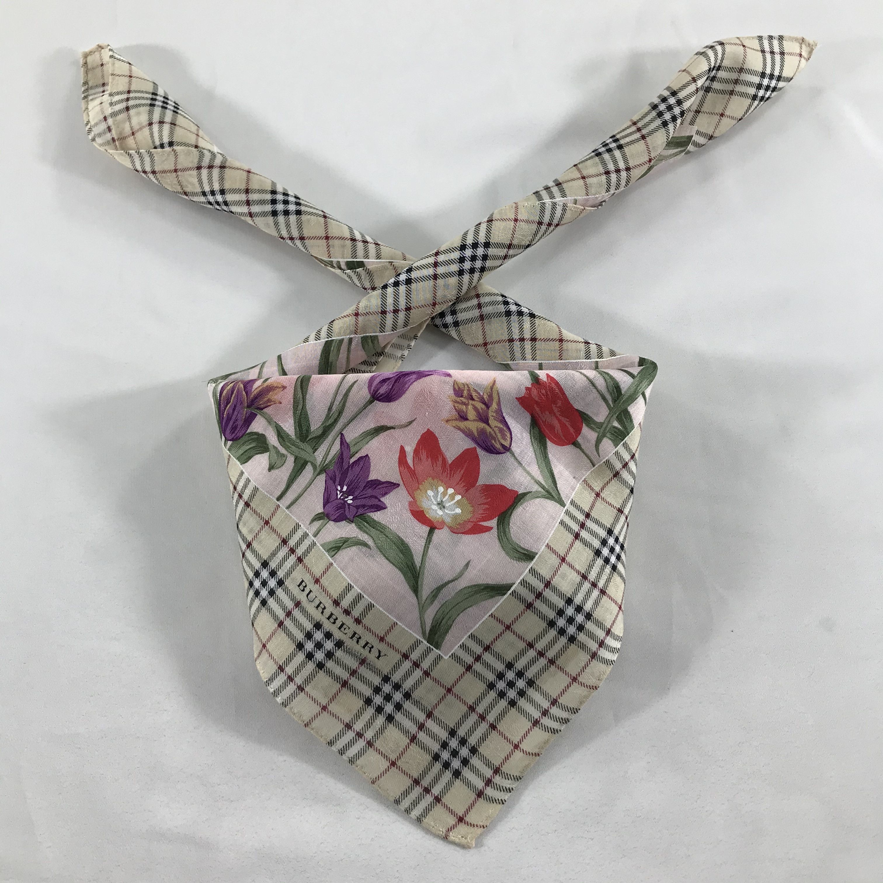 Burberry × Vintage Burberry Handkerchief / Neckerchief / Bandana Size ONE SIZE - 1 Thumbnail