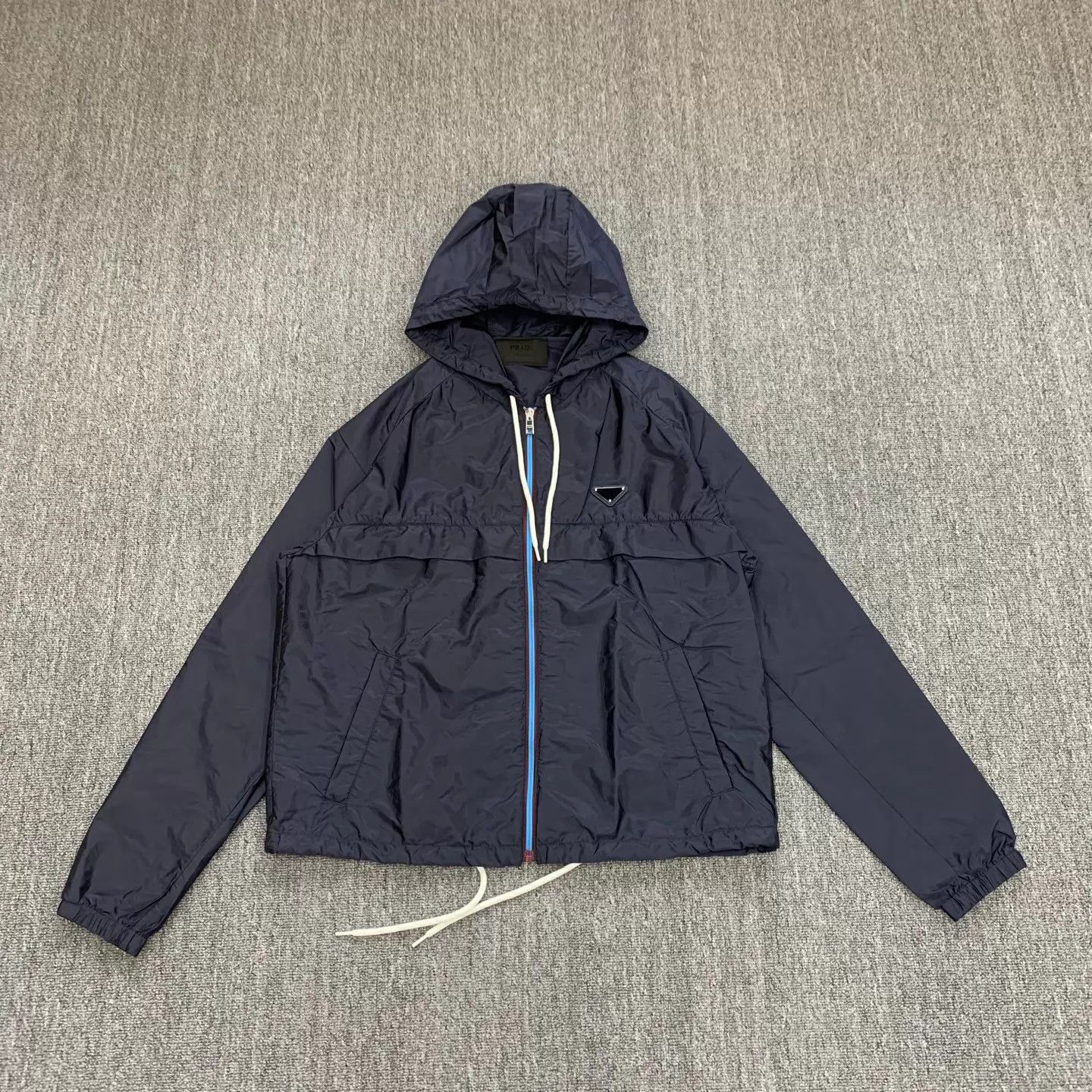 Prada Prada 25 New Blue Triangle Logo Nylon Jacket 48 Size US M / EU 48-50 / 2 - 1 Thumbnail