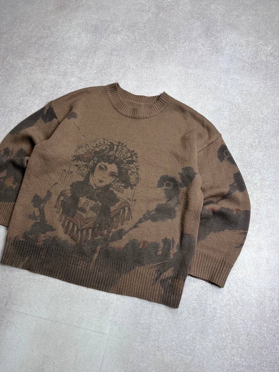 Japanese Brand × Vintage Vintage Avantgarde Y2K Japanese Art Knit Sweater Y2K L Size US L / EU 52-54 / 3 - 2 Thumbnail
