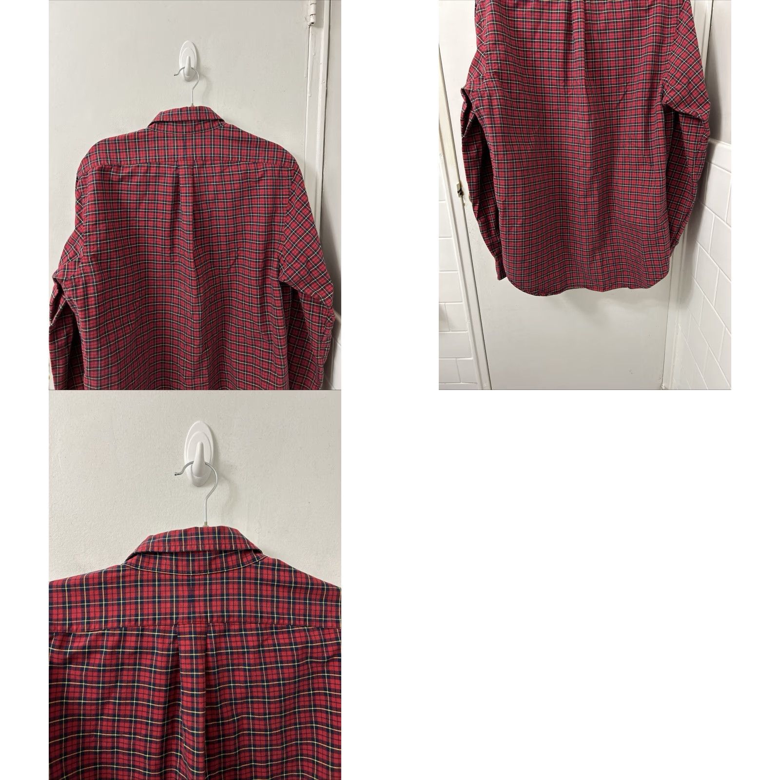Ralph Lauren Ralph Lauren Shirt Mens Large Red Oxford Plaid Button Down L/S Blue Pony Button-Up Shirts Size US L / EU 52-54 / 3 - 8 Thumbnail