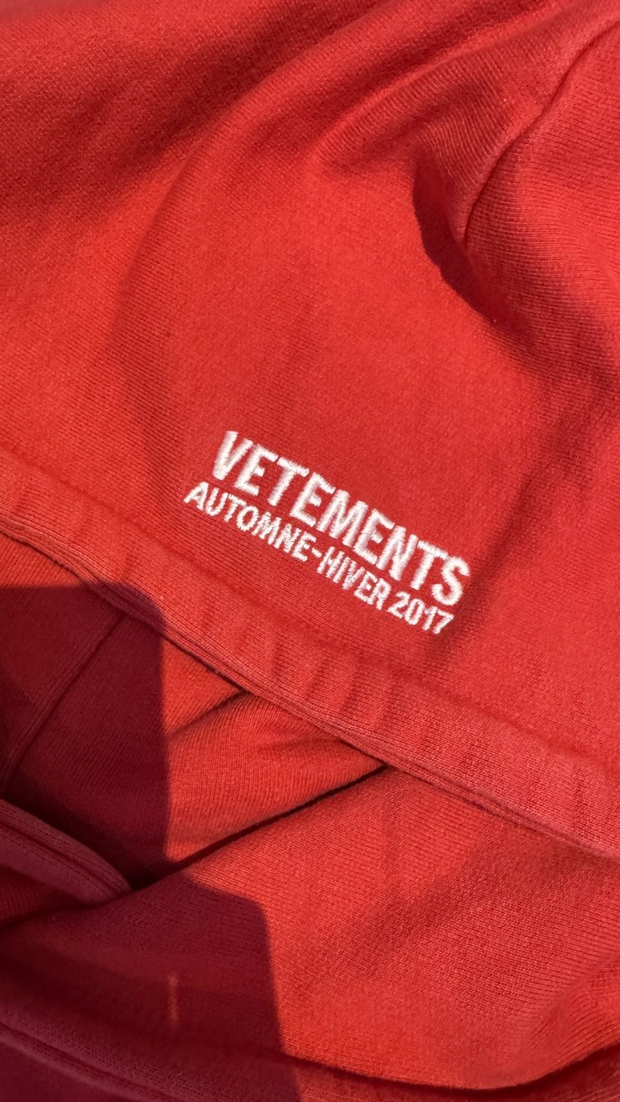 Vetements Vetements Seoul Exclusive Metal Hoodie Red (S) Size US S / EU 44-46 / 1 - 5 Thumbnail