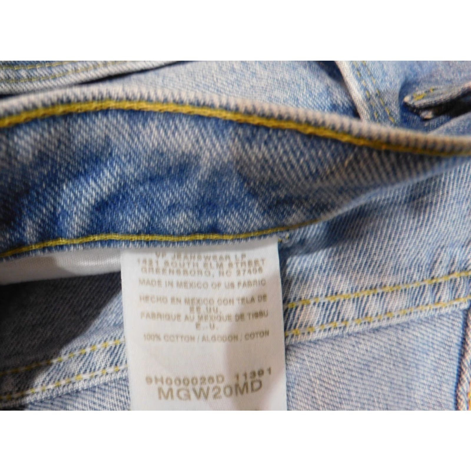 Wrangler Wrangler Jeans Mens 36x29 Blue Premium Light Wash Straight Vintage MGW20 Workwear Size US 36 / EU 52 - 7 Thumbnail