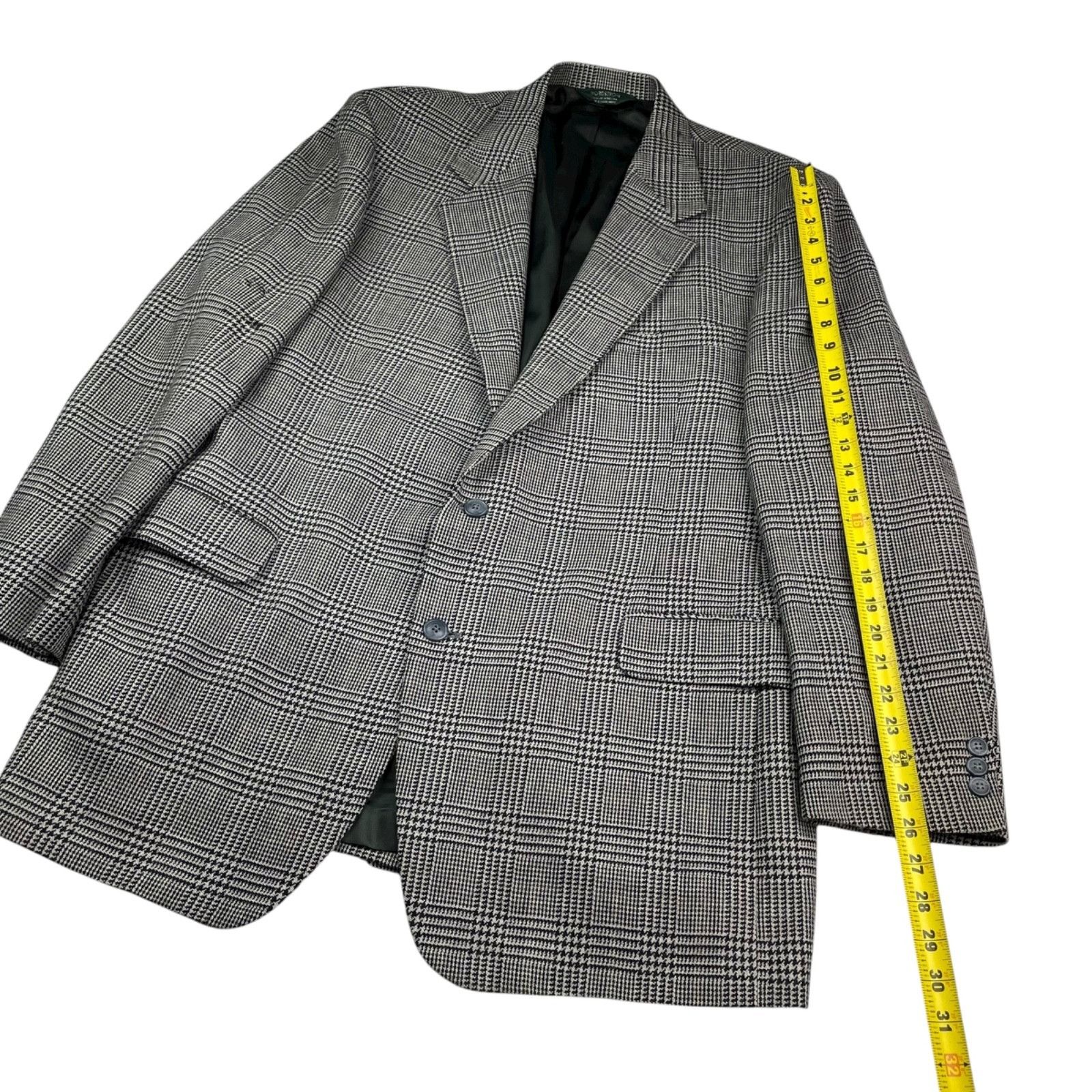 Nordstrom VTG Nordstrom x Broadmoor & Pike Men's 100% Wool Blazer Gray Size 46L - 12 Thumbnail