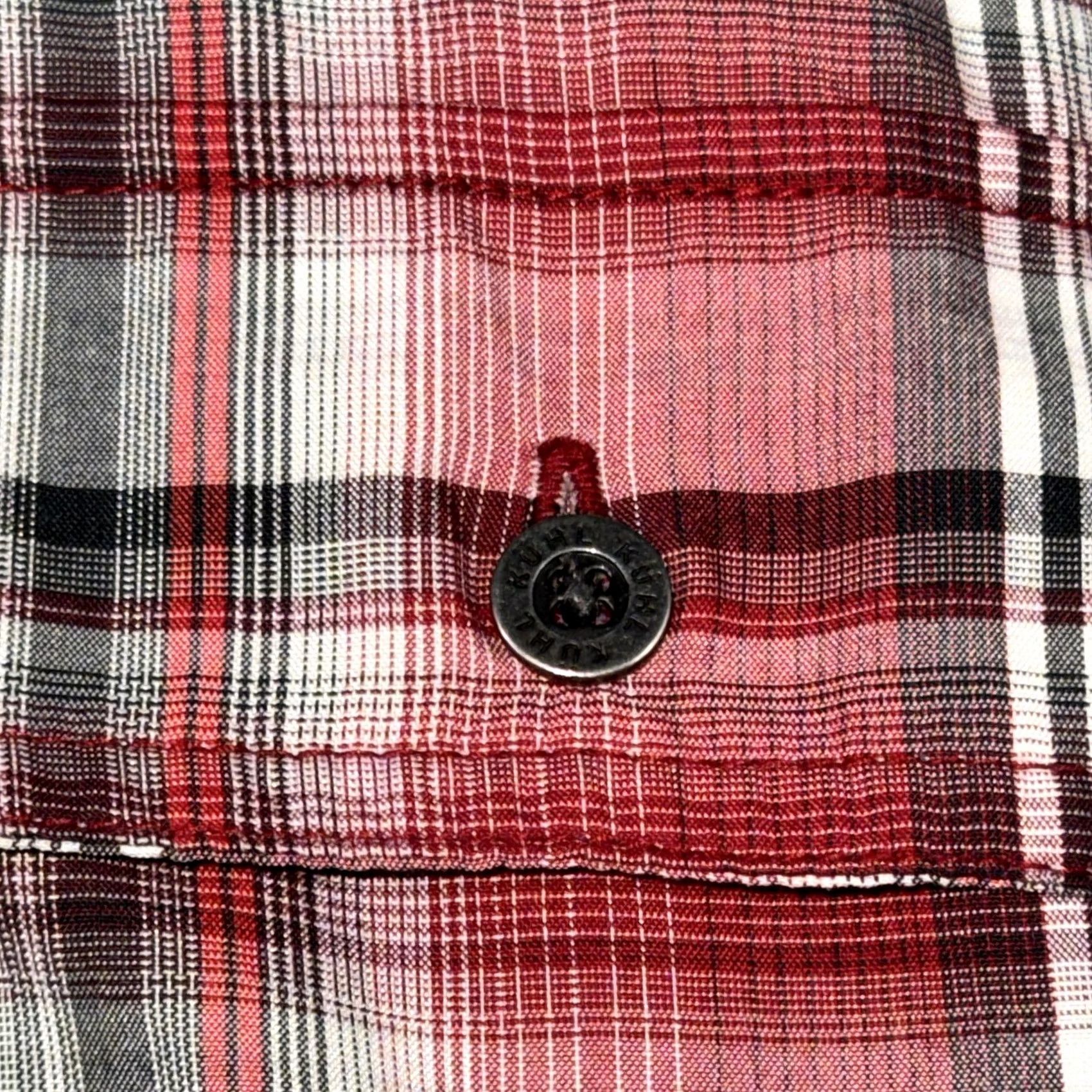 Vintage Kuhl Shirt Mens XL Red Plaid Lightweight Short Sleeve Button Front Casual Size US XL / EU 56 / 4 - 6 Thumbnail