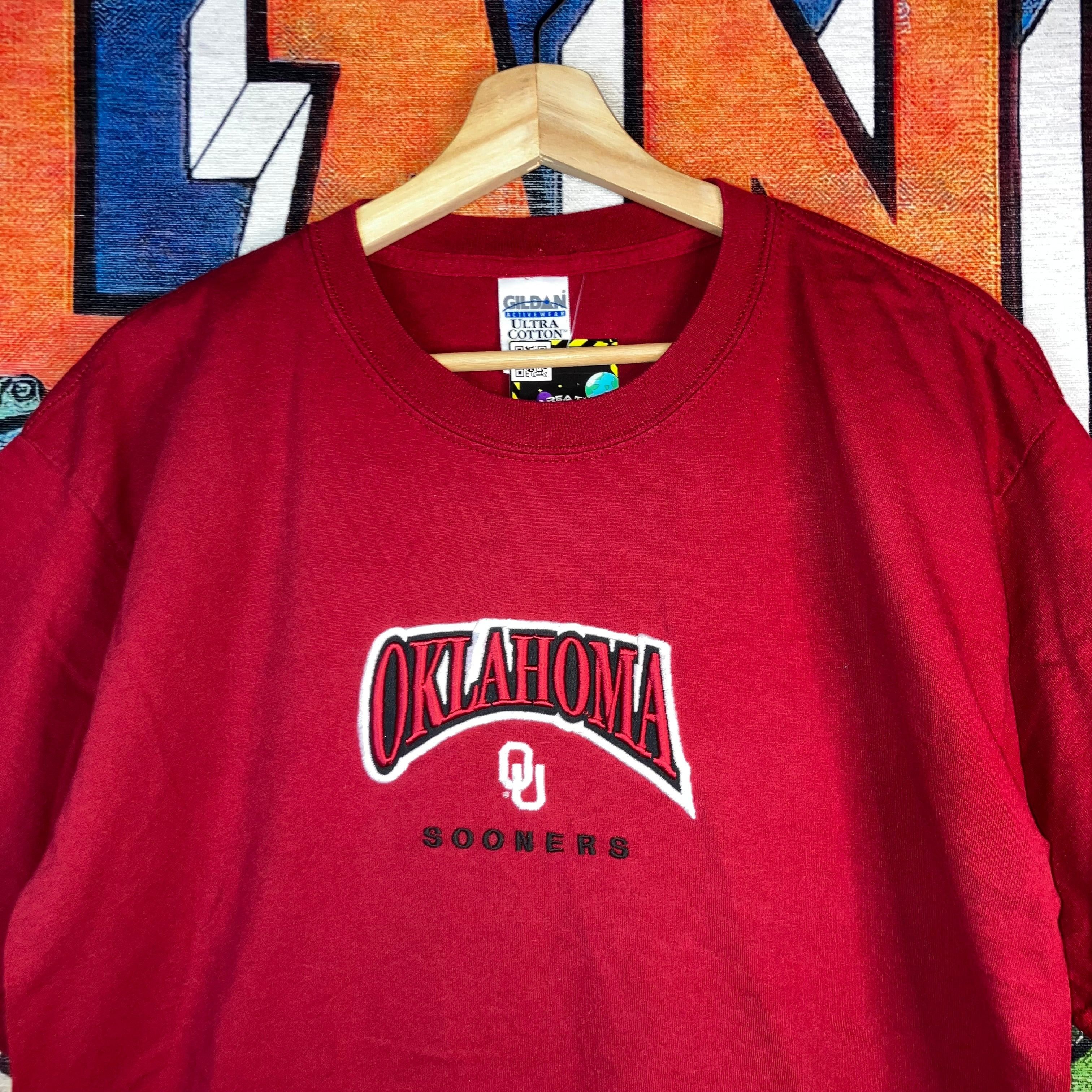 Vintage Vintage Y2K Oklahoma Sooners Embroidered Logo Tee Size L Size US L / EU 52-54 / 3 - 4 Thumbnail