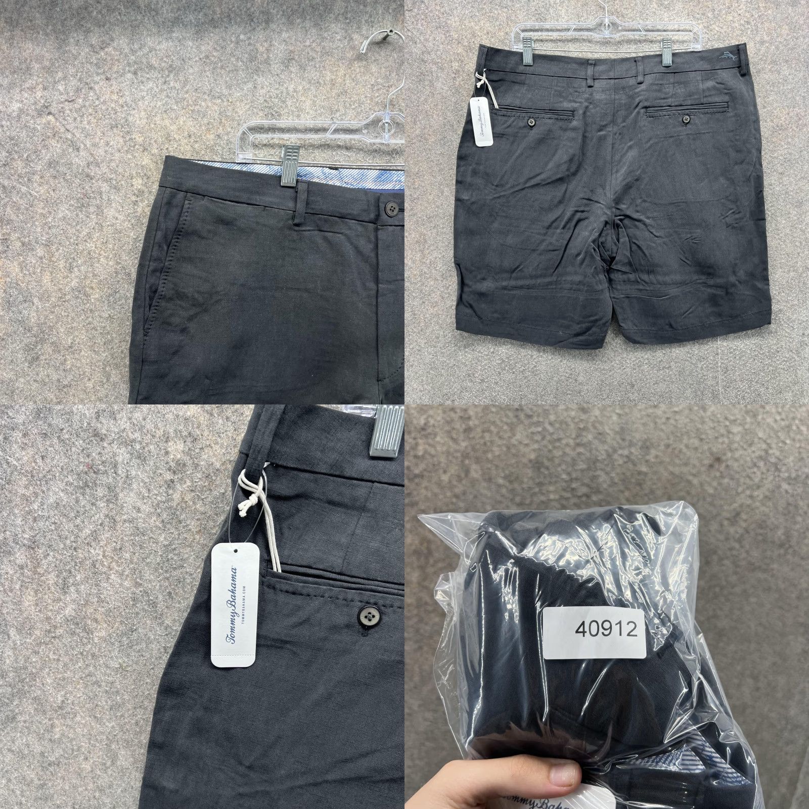 Tommy Bahama Tommy Bahama Monterey Shorts Mens 38 Black Chino Flat Front 9 Inseam Casual Size US 38 / EU 54 - 8 Thumbnail