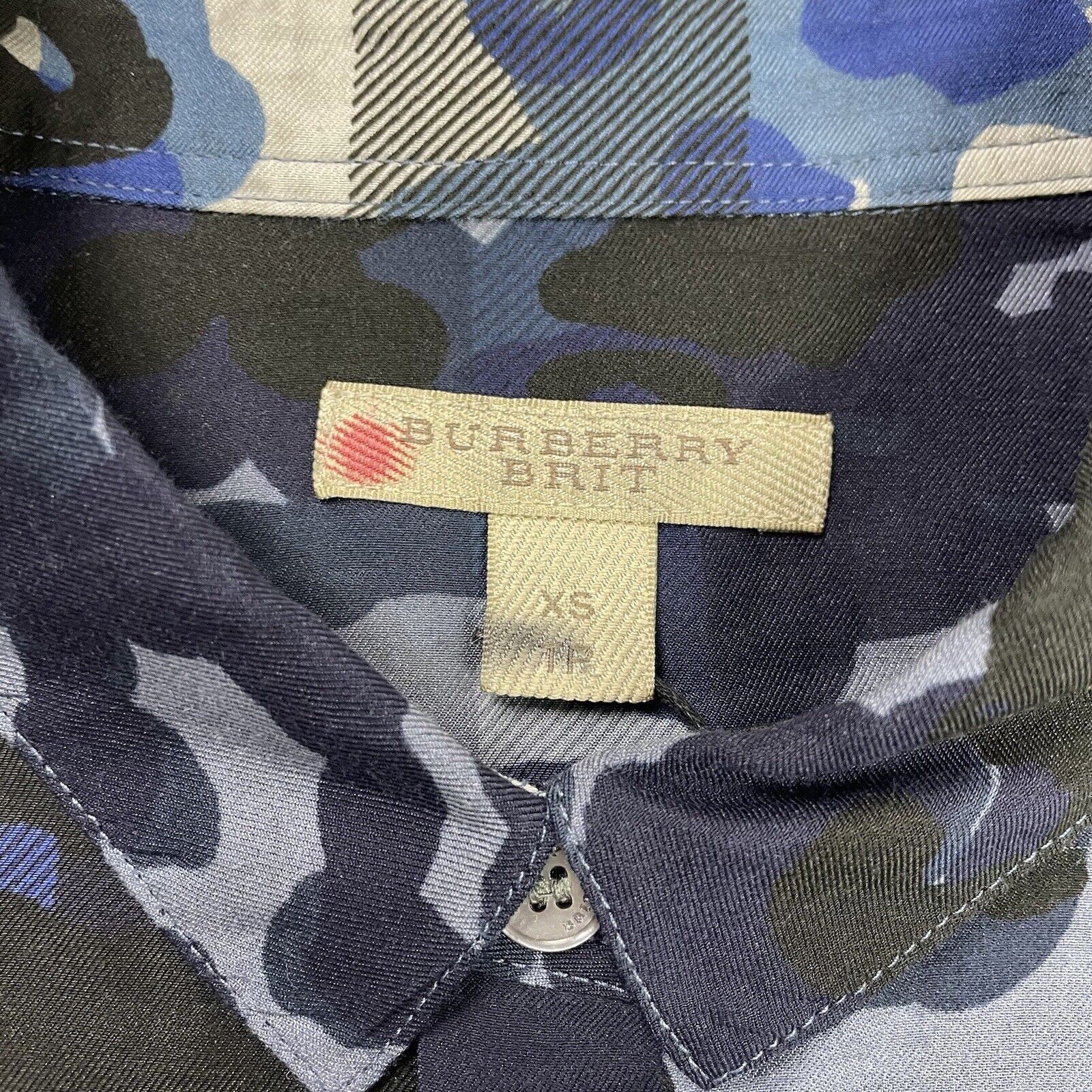 Burberry Burberry Brit Fall 16 Sample Women's Nova Check Camo Blouse Size XS / US 0-2 / IT 36-38 - 3 Thumbnail
