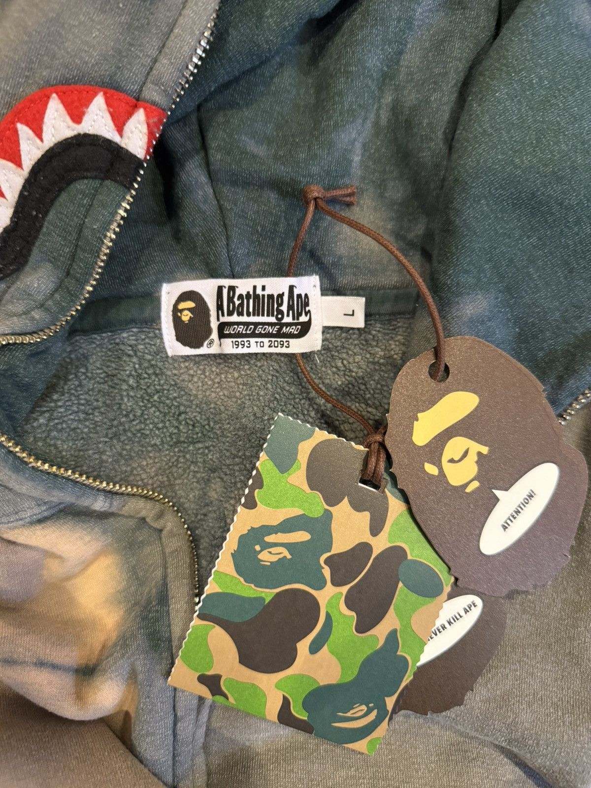 Bape Bape Full Zip Hoodie Size US L / EU 52-54 / 3 - 2 Thumbnail