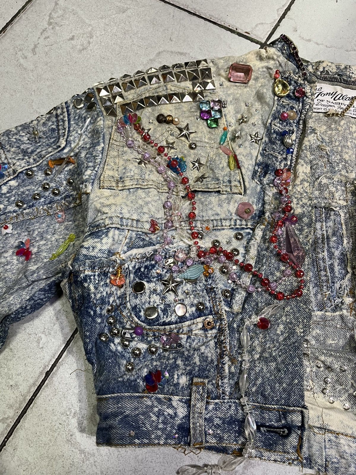 Levi's 🔥🔥🔥 Very Rare Levis Patchwork X Tony Alamo Denim Jacket Size US S / EU 44-46 / 1 - 6 Thumbnail