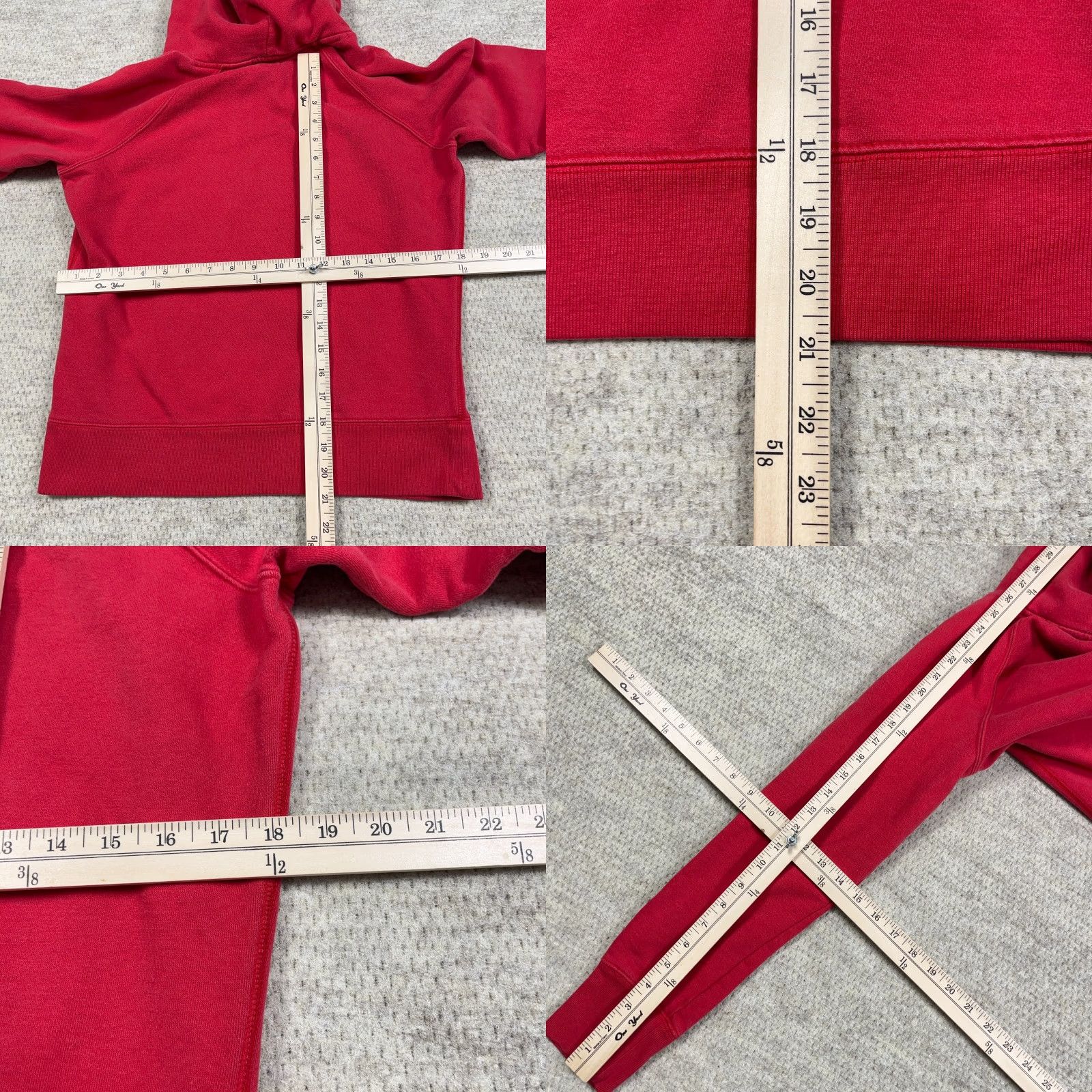 American Eagle Outfitters VINTAGE American Eagle Outfitters Hoodie Women M Red Faded Spell Out AE77 2000s A8 Size M / US 6-8 / IT 42-44 - 8 Thumbnail