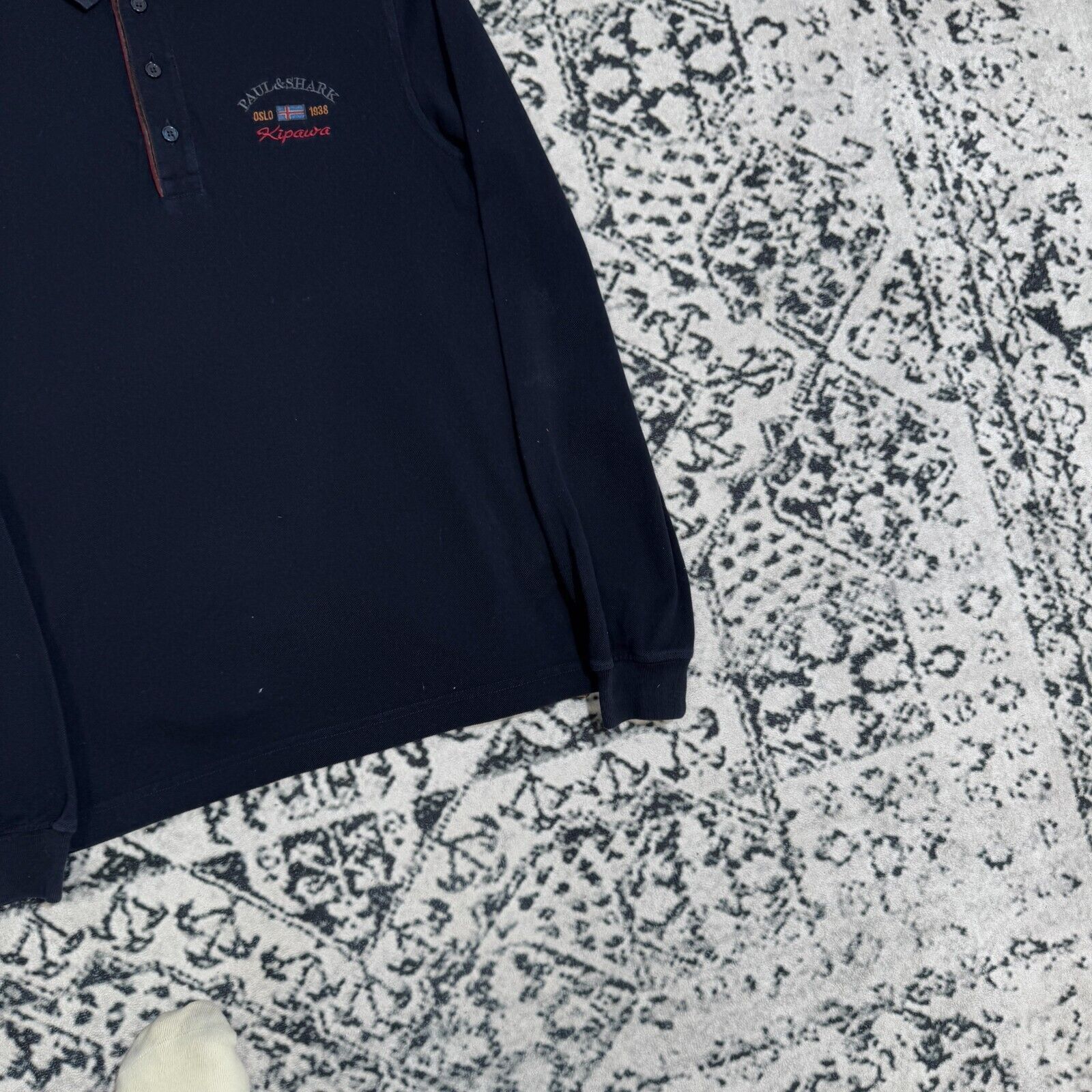 Paul & Shark × Vintage Vintage Paul & Shark Navy Blue Cotton Polo Rugby Shirt Size Size US M / EU 48-50 / 2 - 3 Thumbnail