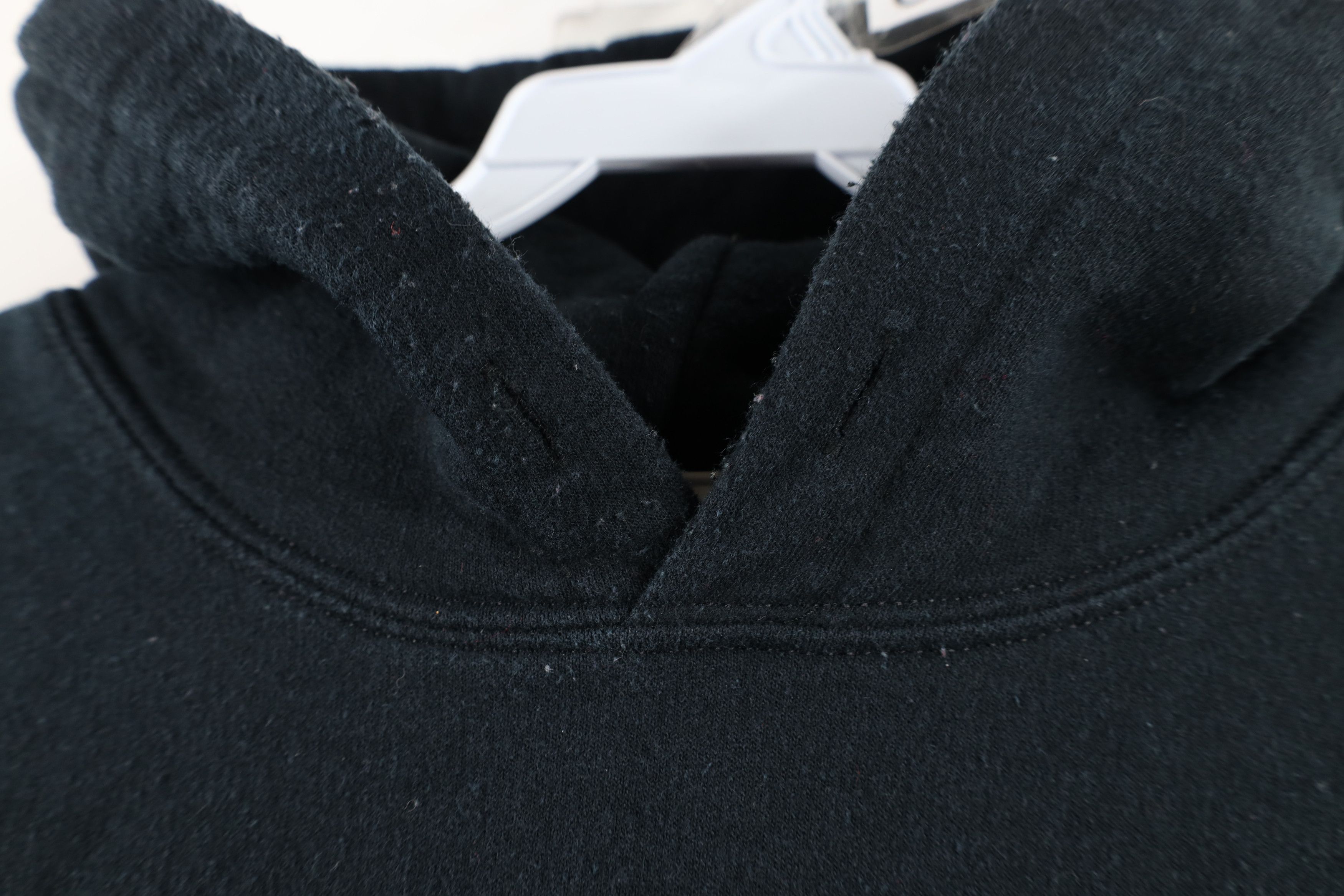 Vintage Vintage 90s Streetwear Distressed Hoodie Sweatshirt Black Size US XXL / EU 58 / 5 - 5 Thumbnail