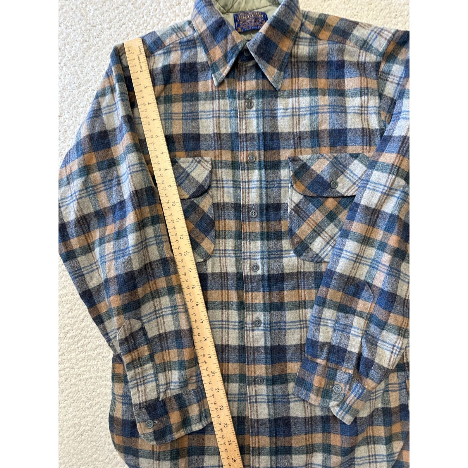 Pendleton Vtg 70s Pendleton Long Sleeve Button Down Wool Shirt Small Size US S / EU 44-46 / 1 - 5 Thumbnail