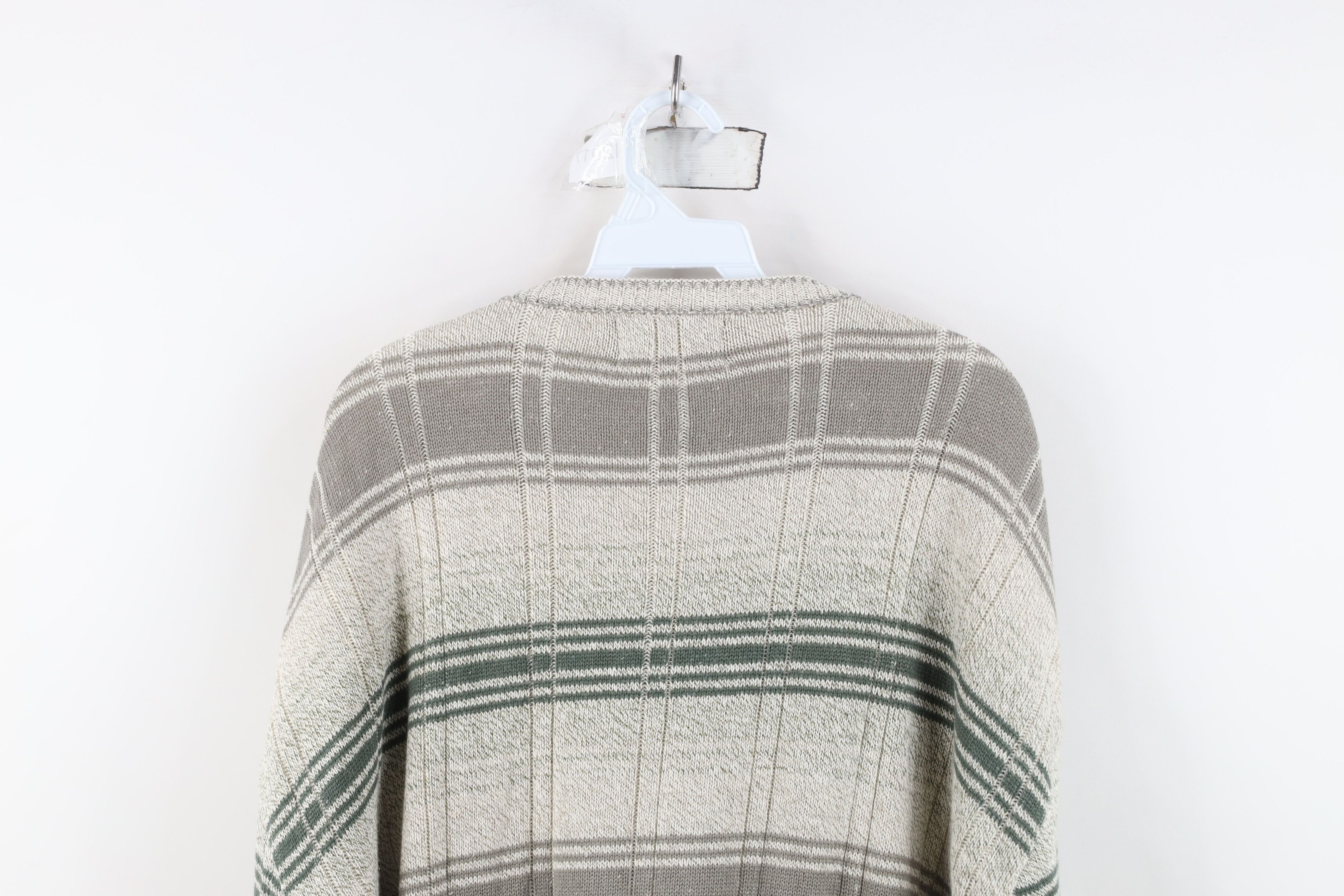 Vintage Vintage 90s Streetwear Ribbed Knit Crewneck Sweater USA Size US XL / EU 56 / 4 - 10 Thumbnail