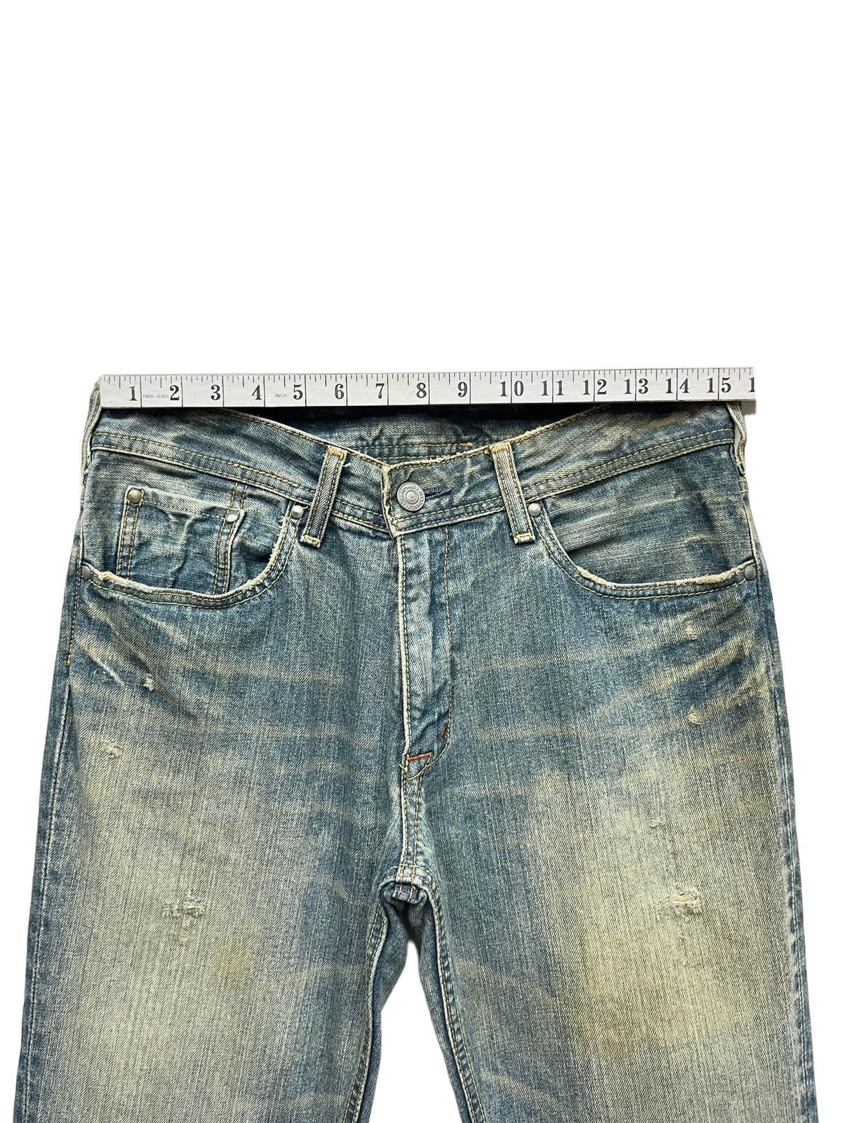 Aran Crafts FYE🔥90's DENIM CRAFT Mudwash Rusty Faded Distressed FLARE Size US 30 / EU 46 - 13 Thumbnail
