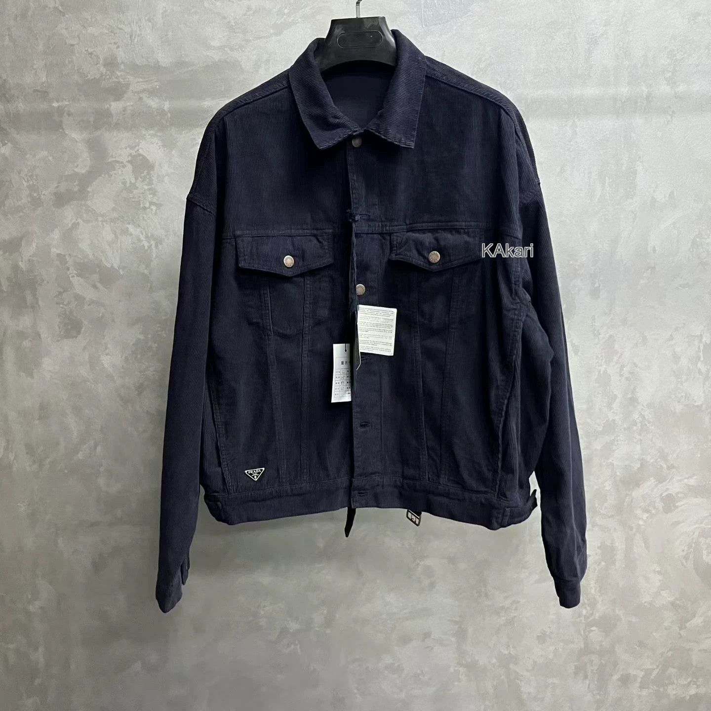 Prada Prada Dark Blue Washed Vintage Jacket Size US L / EU 52-54 / 3 - 1 Thumbnail