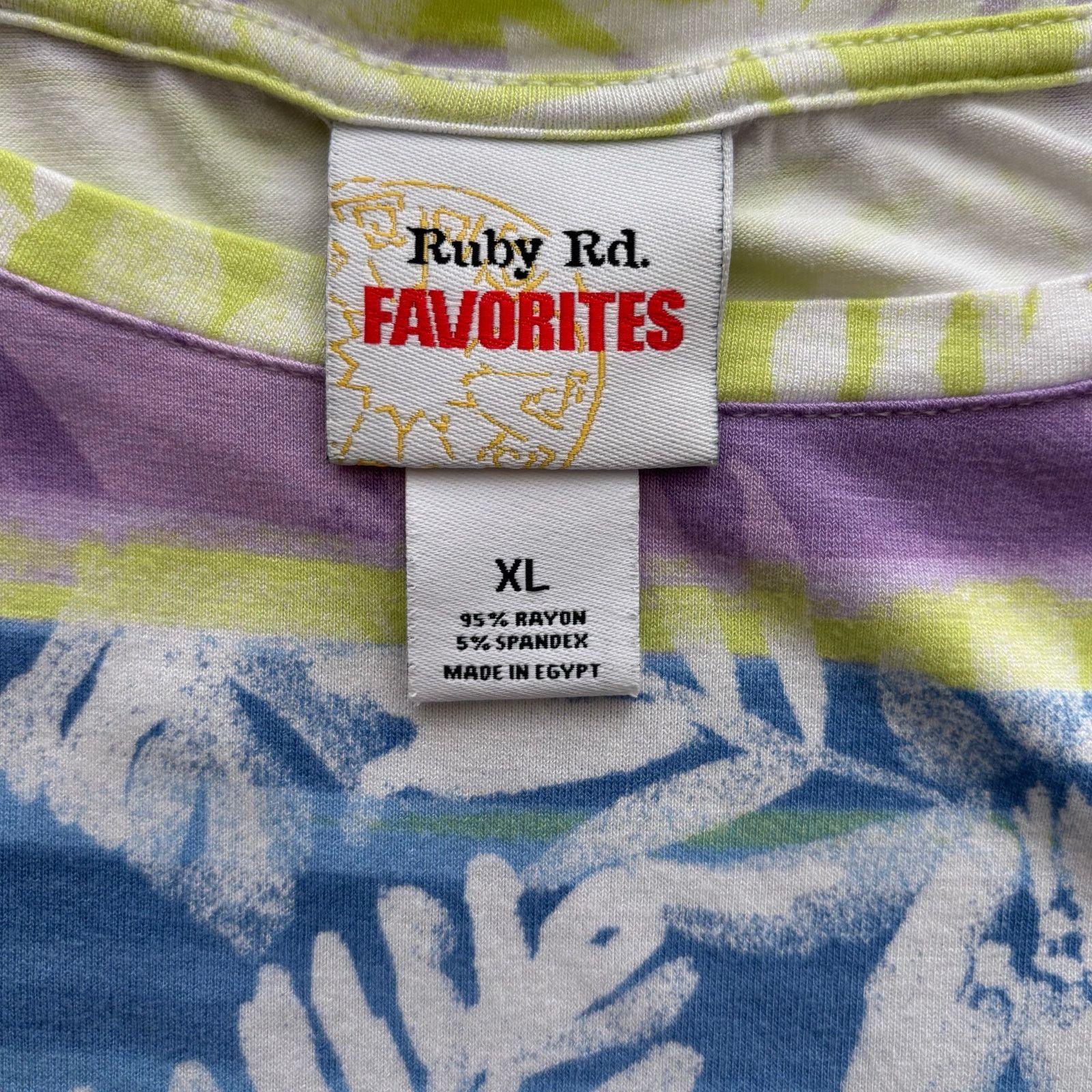 Other Ruby Rd Favorites Palm Leaf Print Top Size XL Size XL / US 12-14 / IT 48-50 - 9 Thumbnail