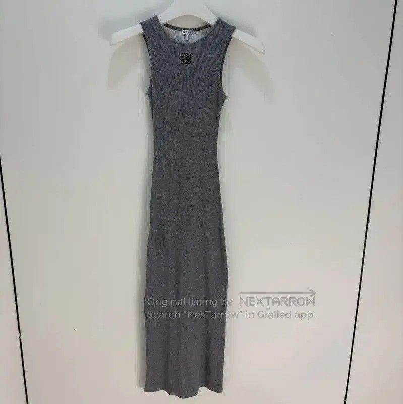 Loewe Loewe Grey Cotton Sleeveless Dress . Size XS / US 0-2 / IT 36-38 - 1 Thumbnail