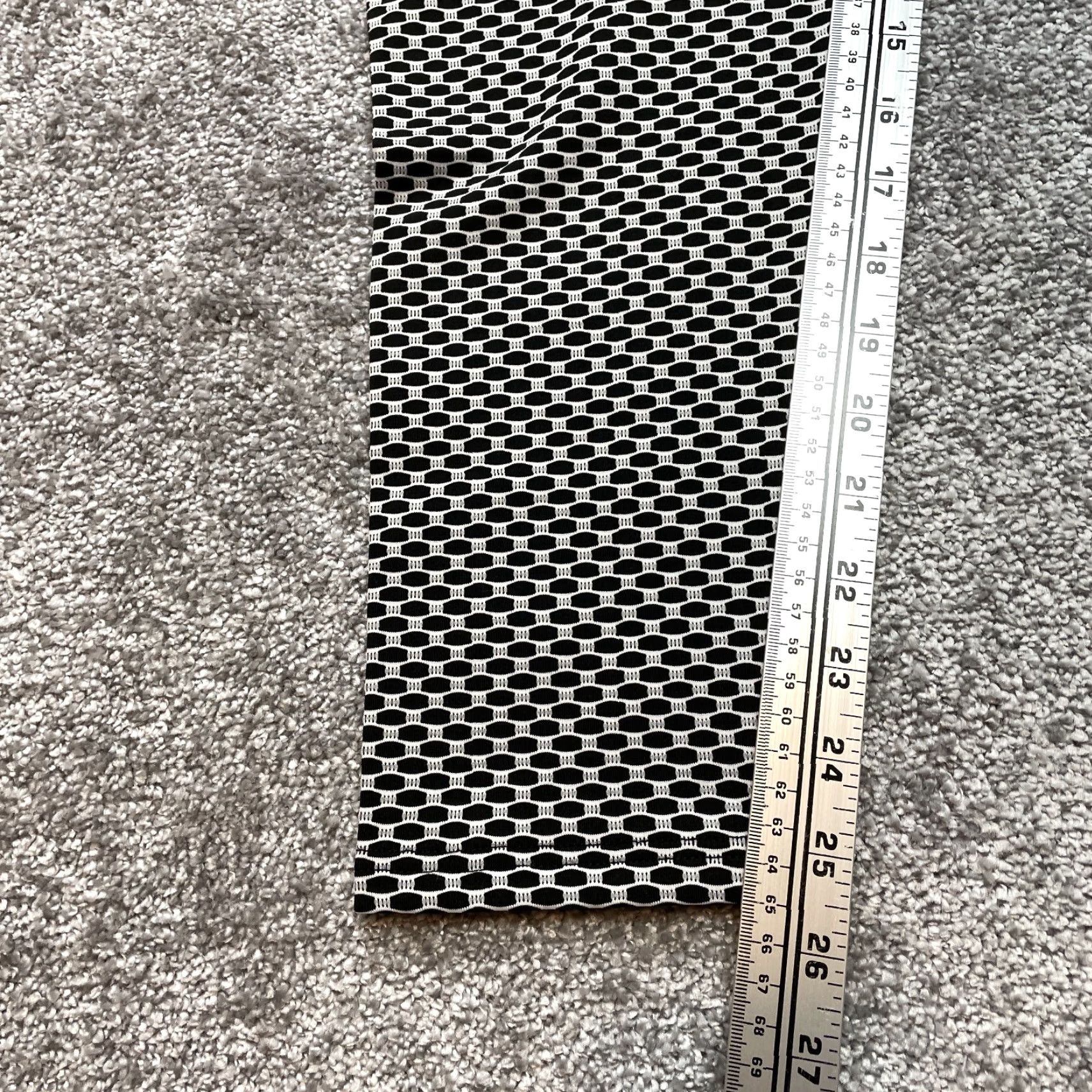 FARIS VINTAGE Lafaris Leggings Womens XL White Black Yoga Stretch Textured Pants New NWT 30x26 Size 40" / US 18 - 5 Thumbnail