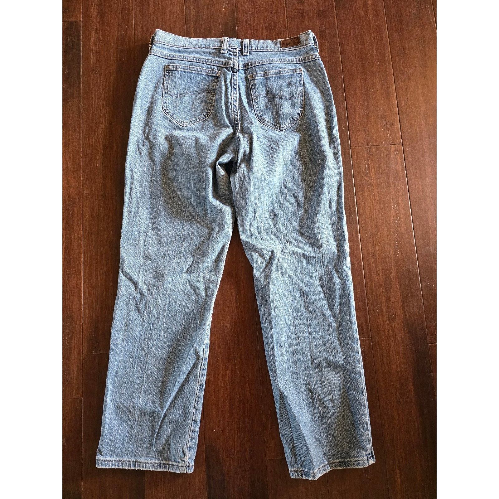 Lee Lee Original Blue Relaxed Straight Leg Jeans Size 10 Medium Size 32" / US 10 / IT 46 - 2 Thumbnail