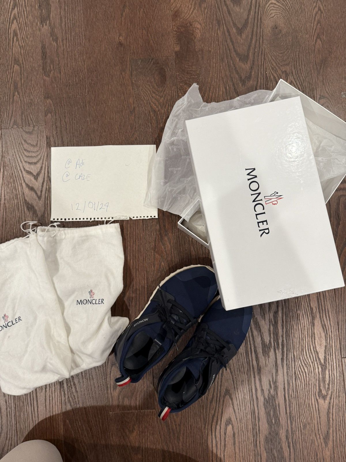 Moncler Moncler Emilien Sneakers Blue Size 11 / EU 44 Size US 11 / EU 44 - 1 Thumbnail