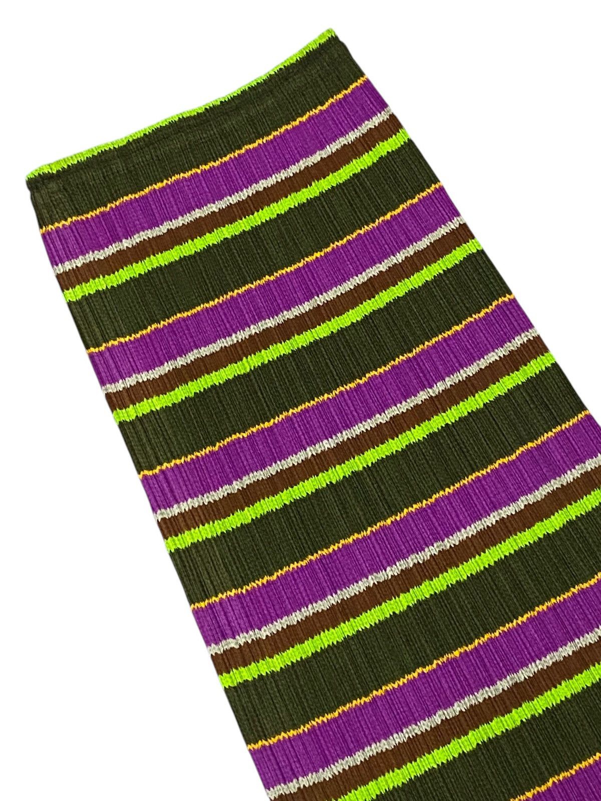 Issey Miyake × Pleats Please Issey Miyake Pleats Please Striped Multicolor Pleated Skirt Size 28" / US 6 / IT 42 - 8 Thumbnail