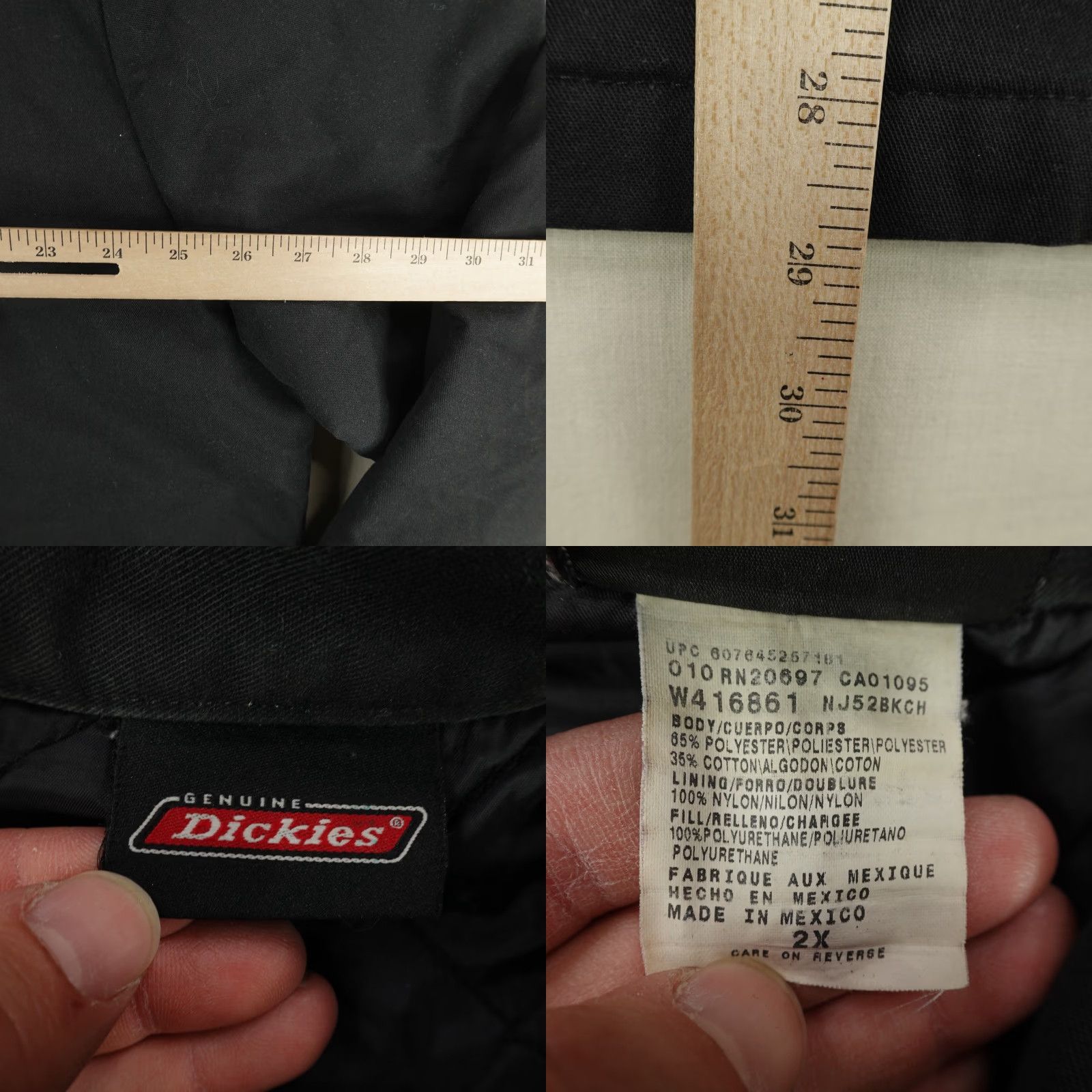 Dickies Dickies Jacket Mens 2XL Black Gray Eisenhower Quilted Canvas Chore Work Coat Size US XXL / EU 58 / 5 - 8 Thumbnail