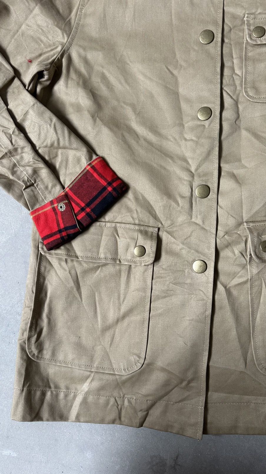Japanese Brand NIMES BUTTON AND CHECKERED INNER PARKA Size US M / EU 48-50 / 2 - 2 Thumbnail