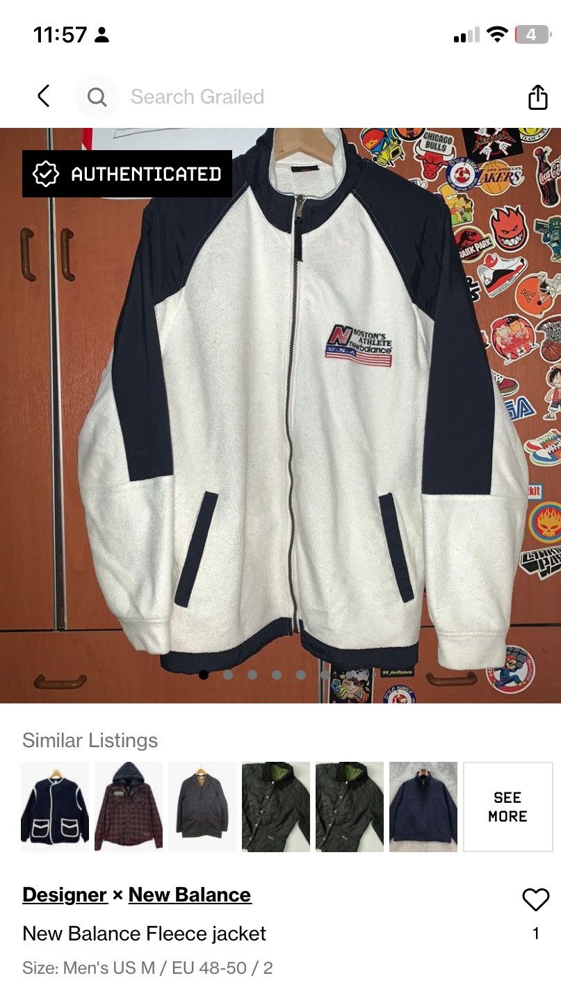 New Balance New Balance Fleece jacket Size US M / EU 48-50 / 2 - 14 Thumbnail