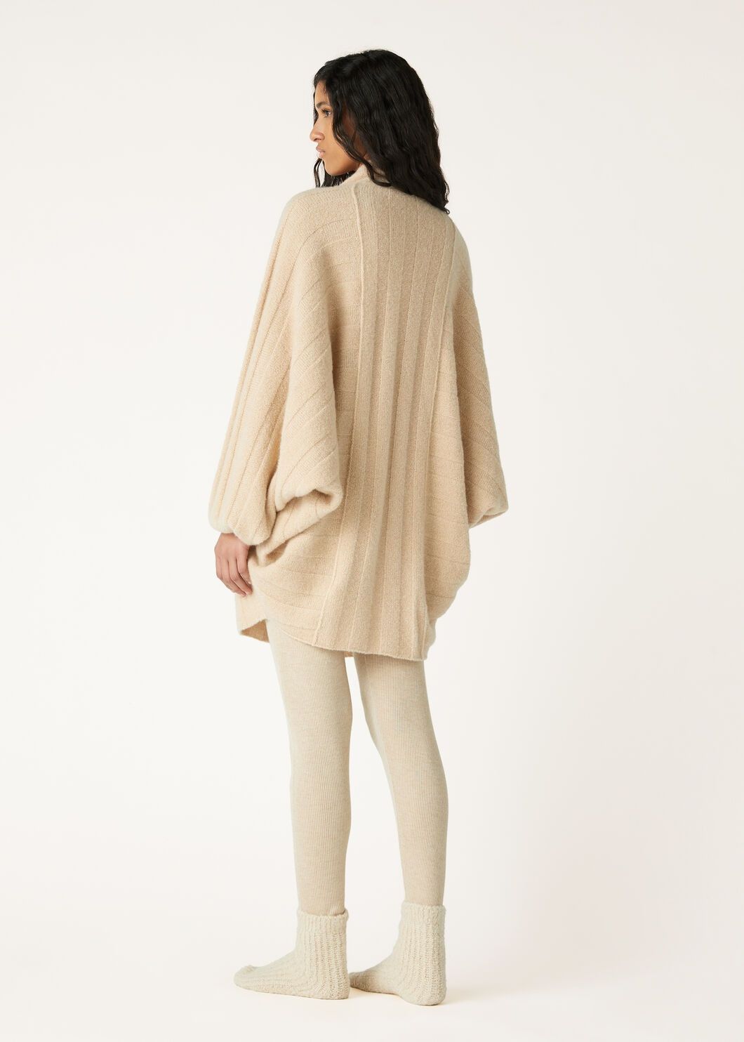 Loro Piana o1w1db10825 FAO4500 Cocooning Cardigan in Beige Size XS / US 0-2 / IT 36-38 - 5 Thumbnail