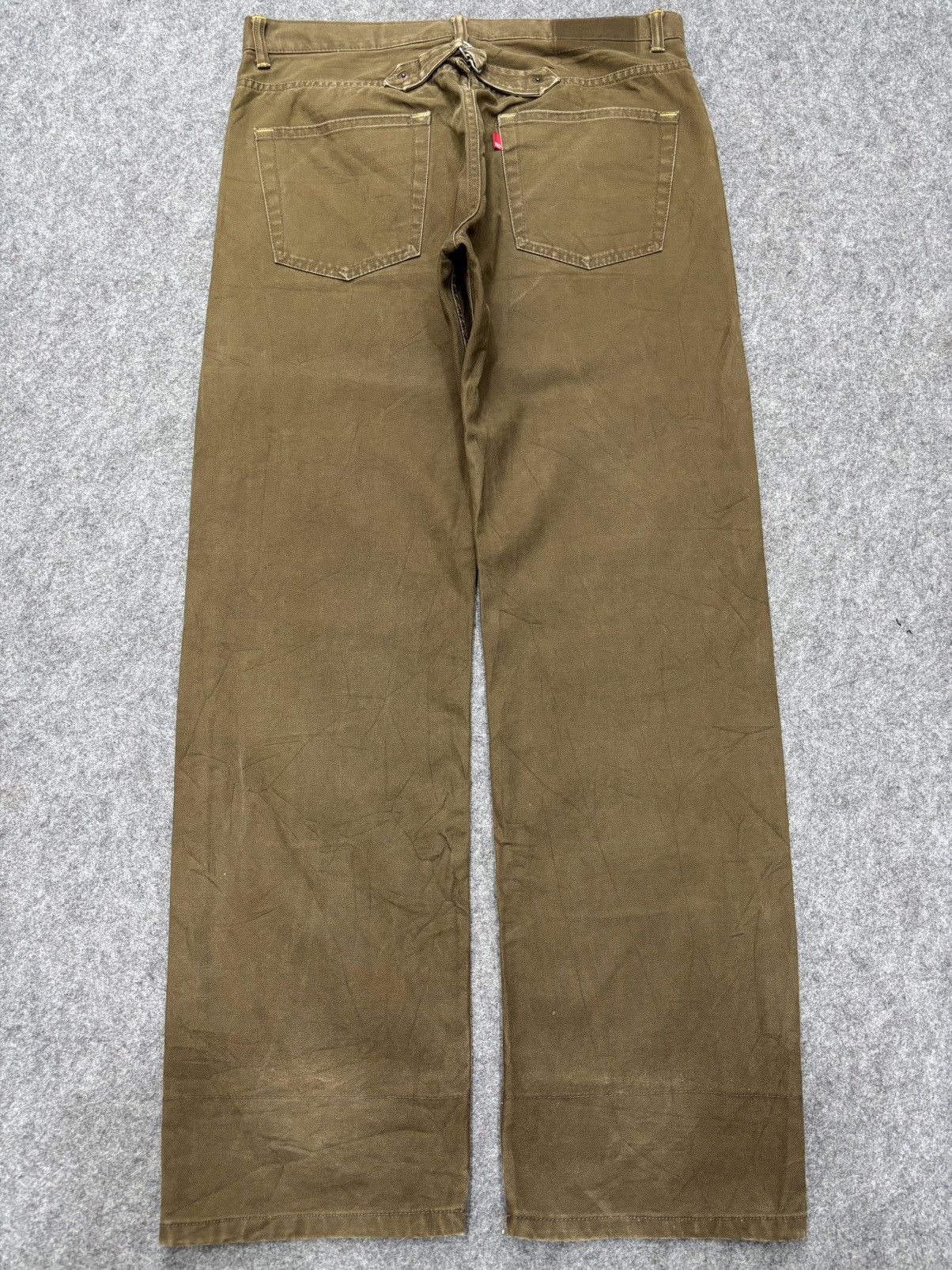 Japanese Brand 💥Japan Minimalist💥Scanner Fundamental Cinch Back Denim F664 Size US 34 / EU 50 - 22 Thumbnail