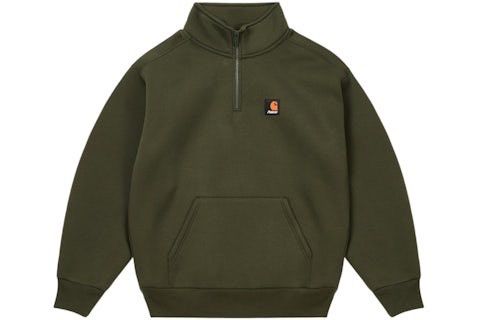 Carhartt Wip × Palace Carhartt WIP x Palace olive green half zip sweatshirt Size US XXL / EU 58 / 5 - 1 Preview