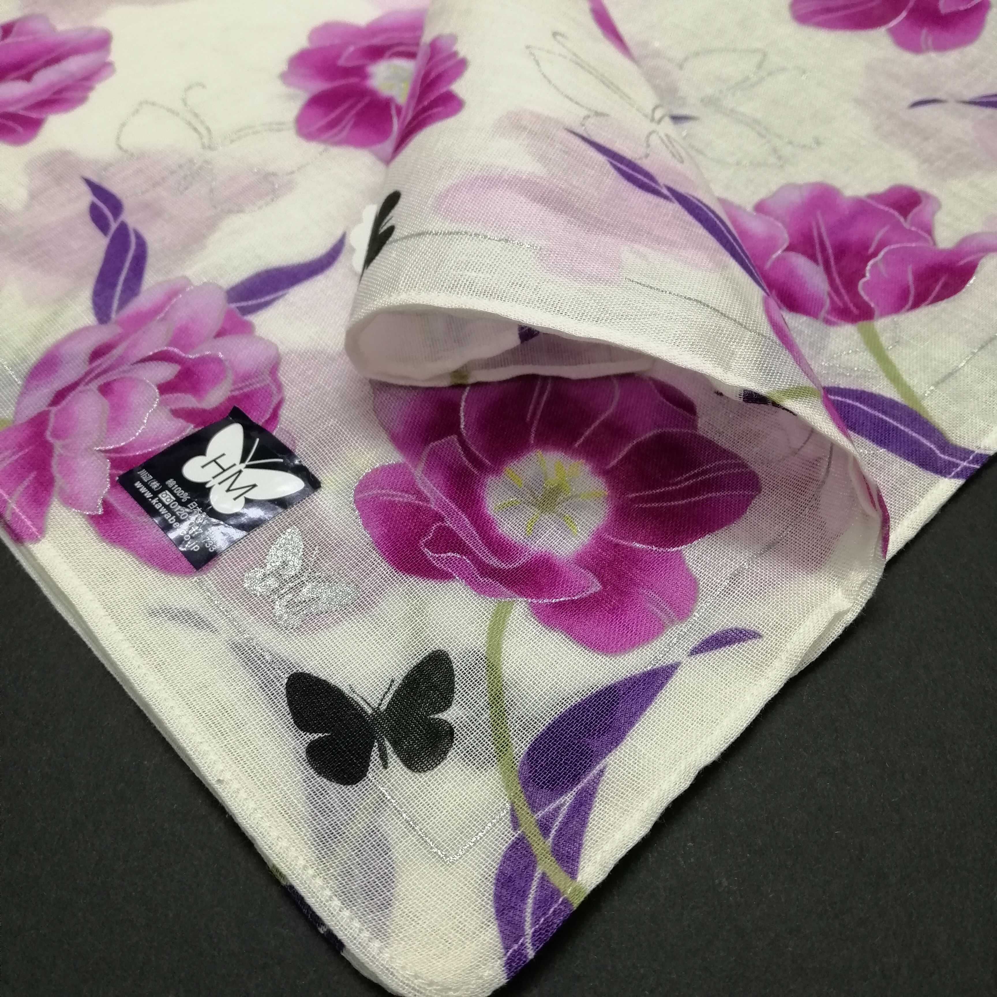 Hanae Mori Hanae Mori Handkerchief/Neckerchief/Bandana -KD2299 Size ONE SIZE - 5 Thumbnail