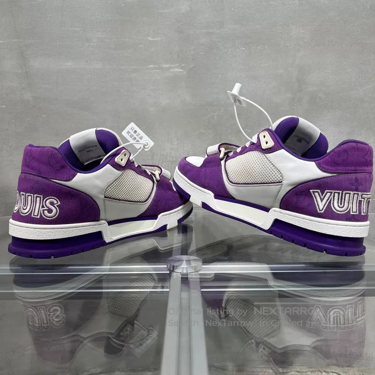 Louis Vuitton Purple High-Top Sneakers Size 9.5. Size US 9.5 / EU 42-43 - 5 Thumbnail