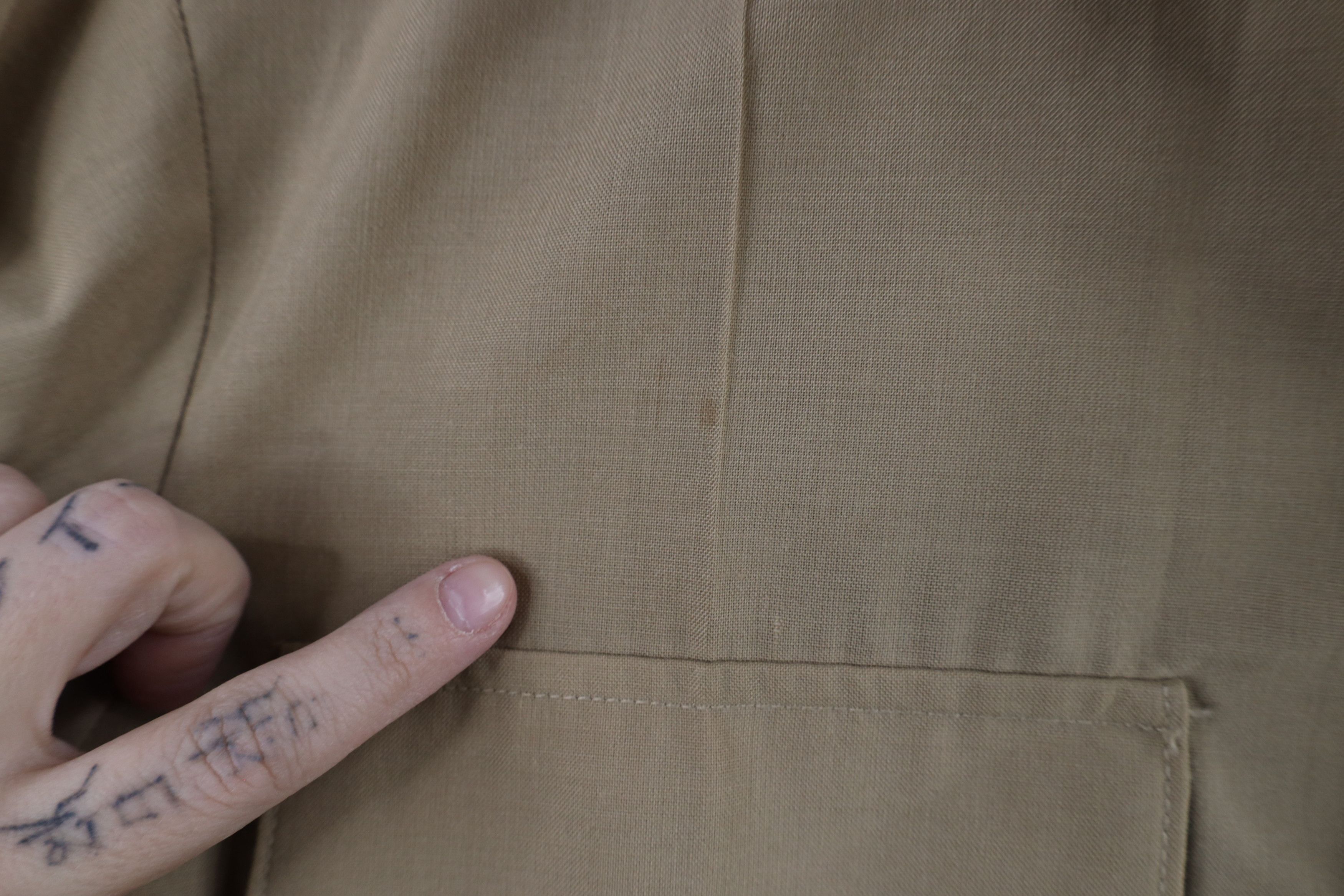 Vintage Vintage 90s Military Long Sleeve Button Shirt Khaki USA Size US M / EU 48-50 / 2 - 5 Thumbnail