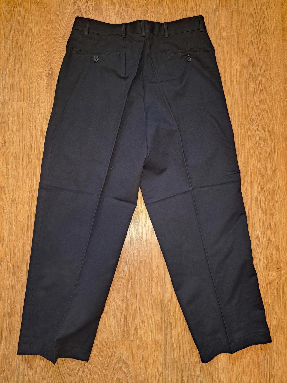 Jos. A. Bank Jos A Bank Chino Pants Mens 30x29 Navy Cotton Pleated Size US 30 / EU 46 - 6 Thumbnail