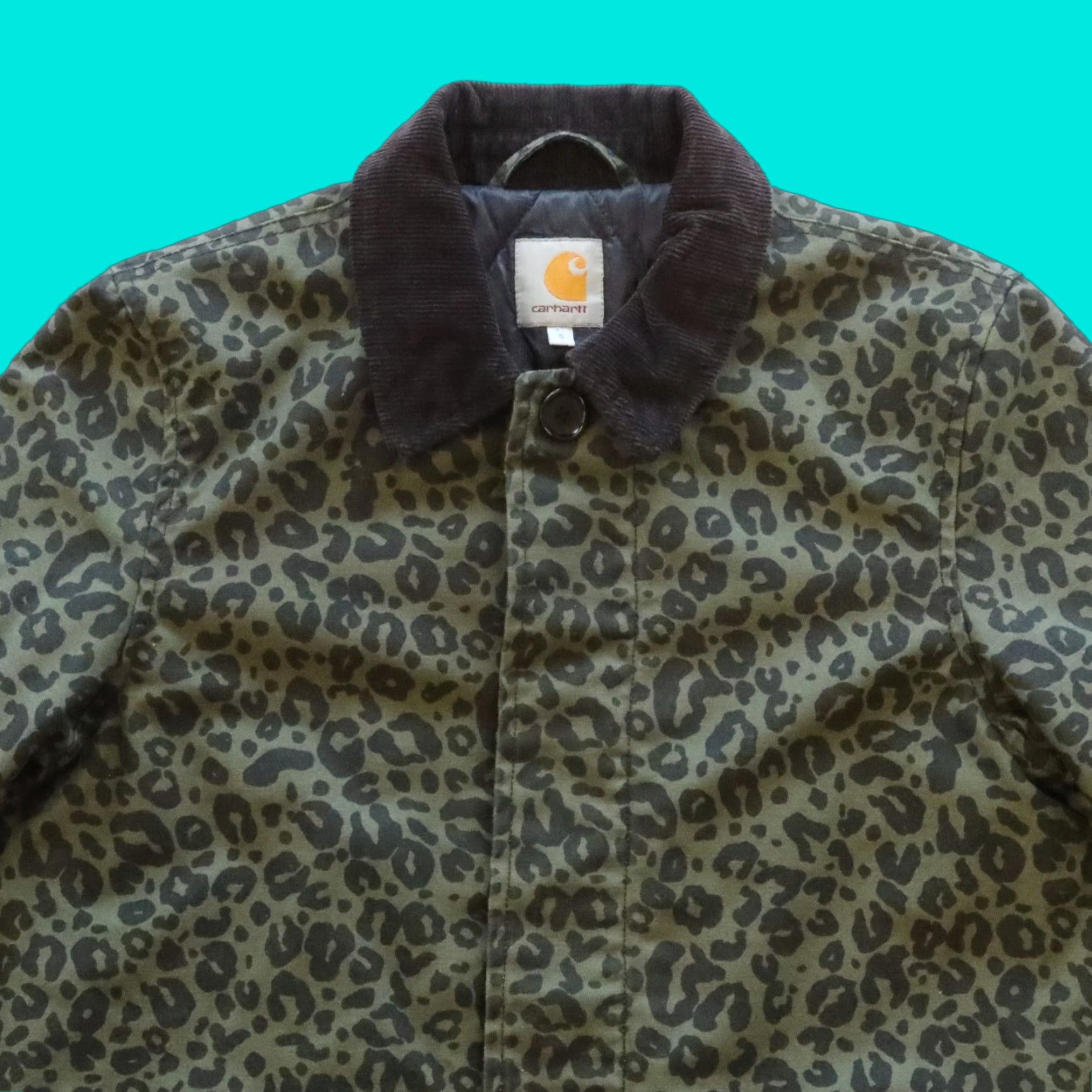 Carhartt Carhartt Work In Progress Cheeta Print Trench Coat Size S Men Jacket Green 90s Party Size US S / EU 44-46 / 1 - 1 Thumbnail